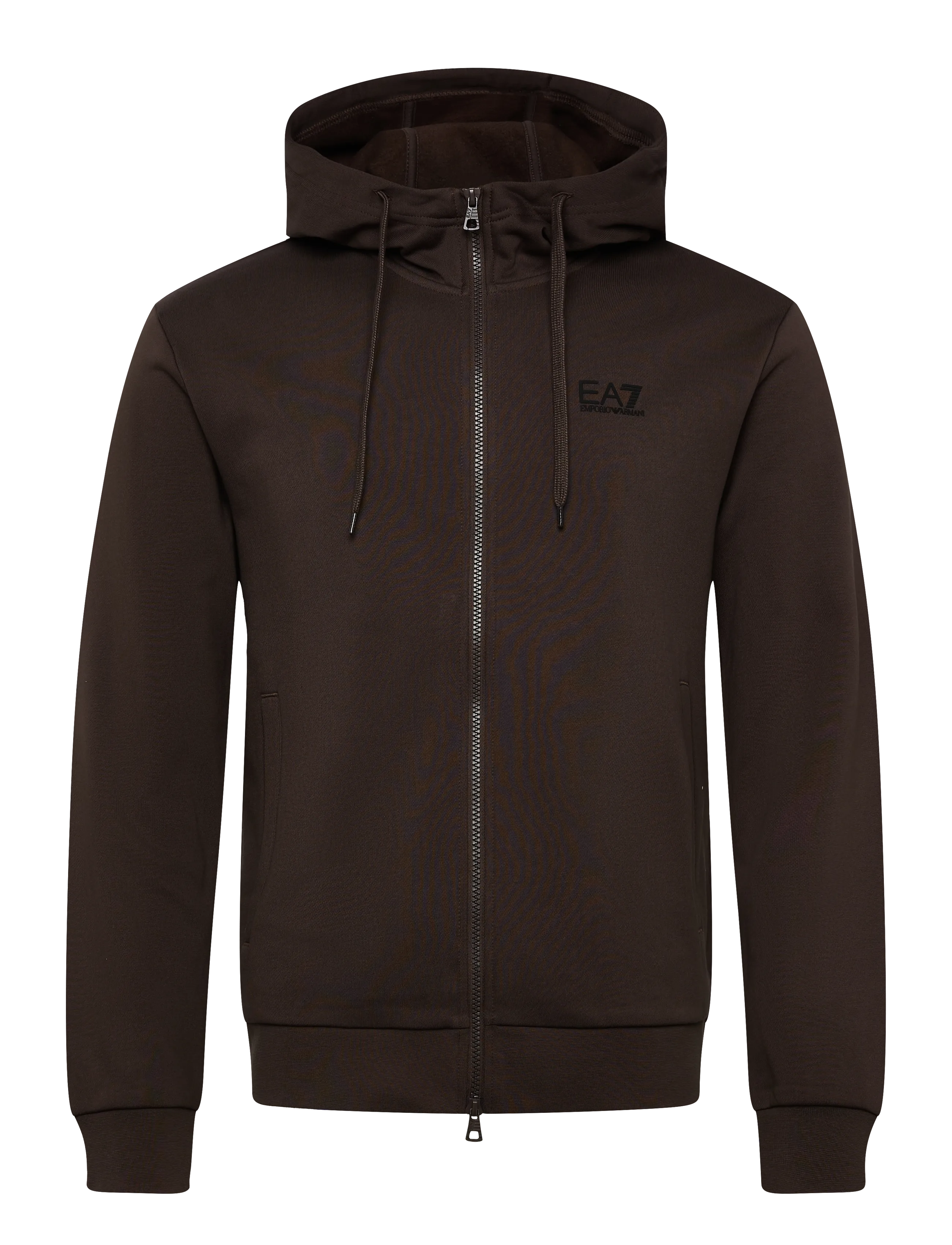 EA7 SWEATSHIRT - Kapuzenpullover - CHOCOLATE BROWN / brown
