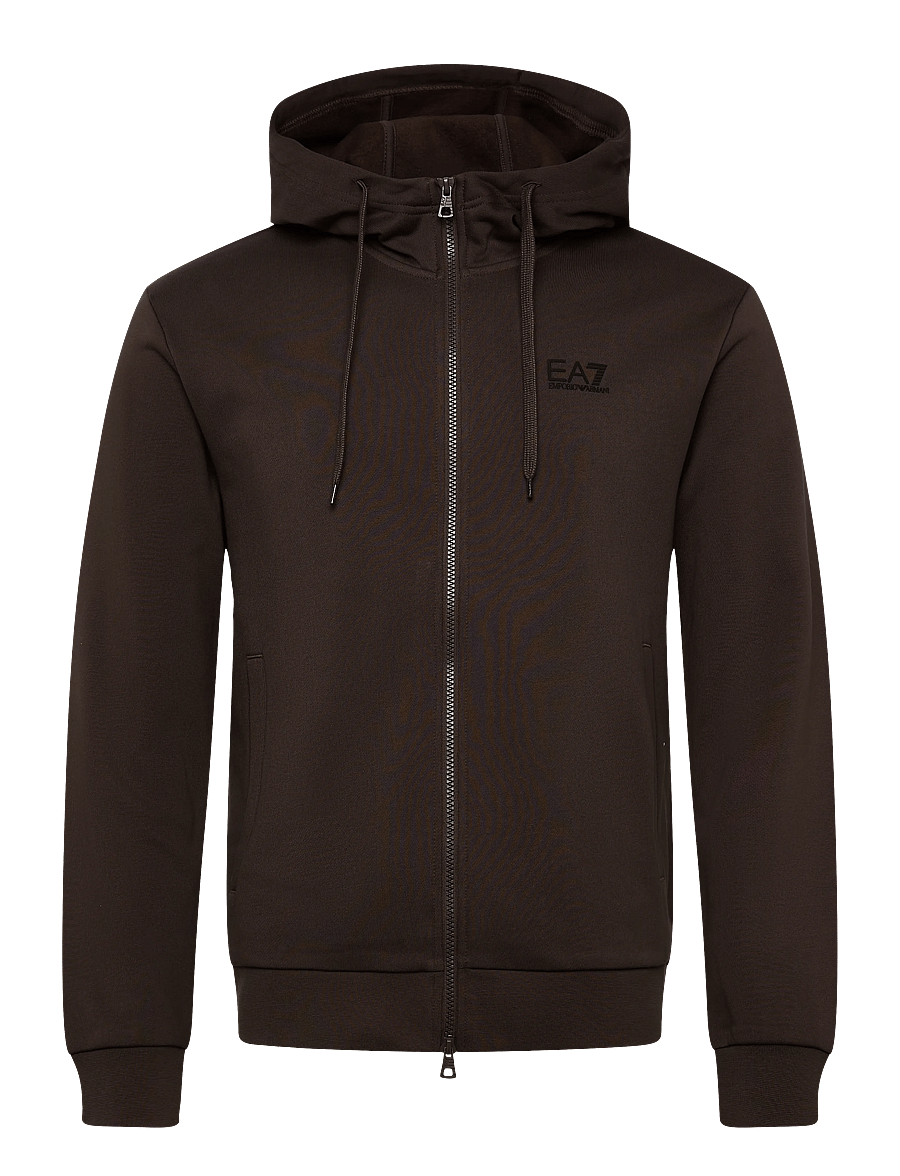 EA7 - SWEATSHIRT - hoodies - chocolate brown - 0
