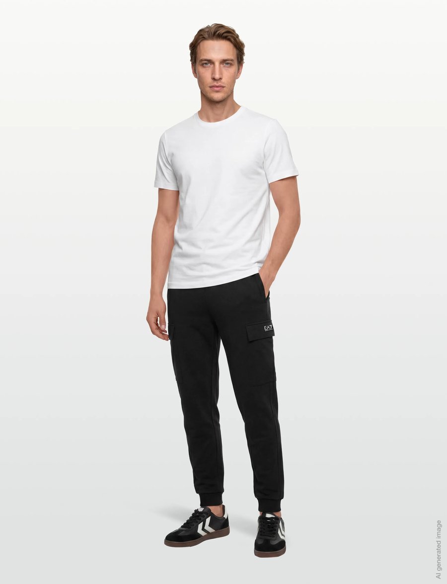EA7 - TROUSER - jogginghosen - black - 0