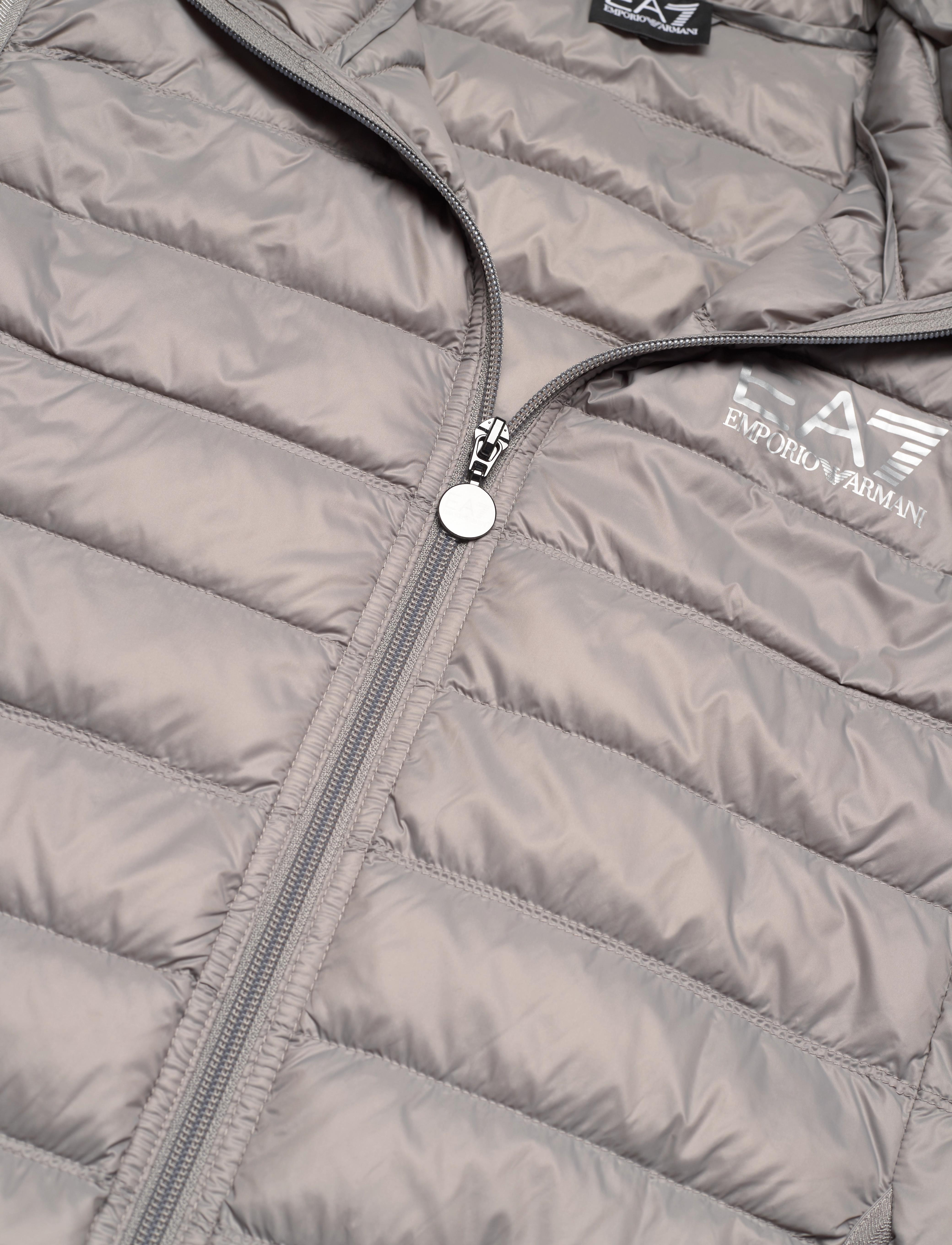 EA7 - DOWN VEST - 1920-gray flannel - 2