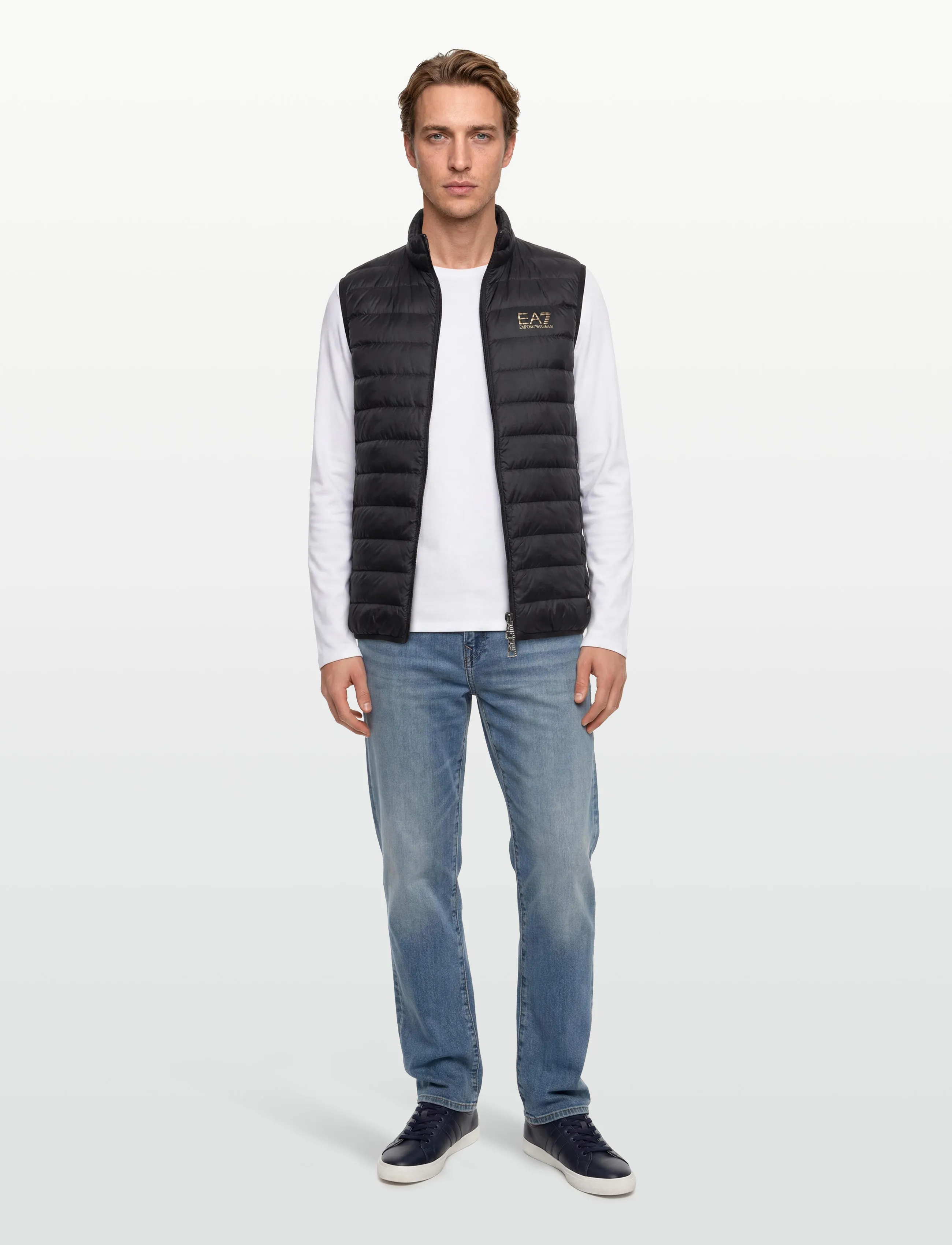 EA7 Down Waistcoat, XXL, Black, Overtøj > Veste, Herre