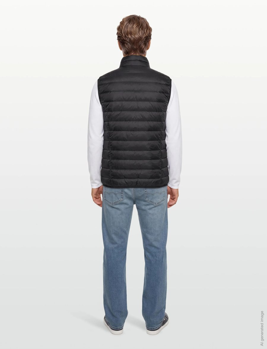EA7 - DOWN WAISTCOAT - västar - black - 4