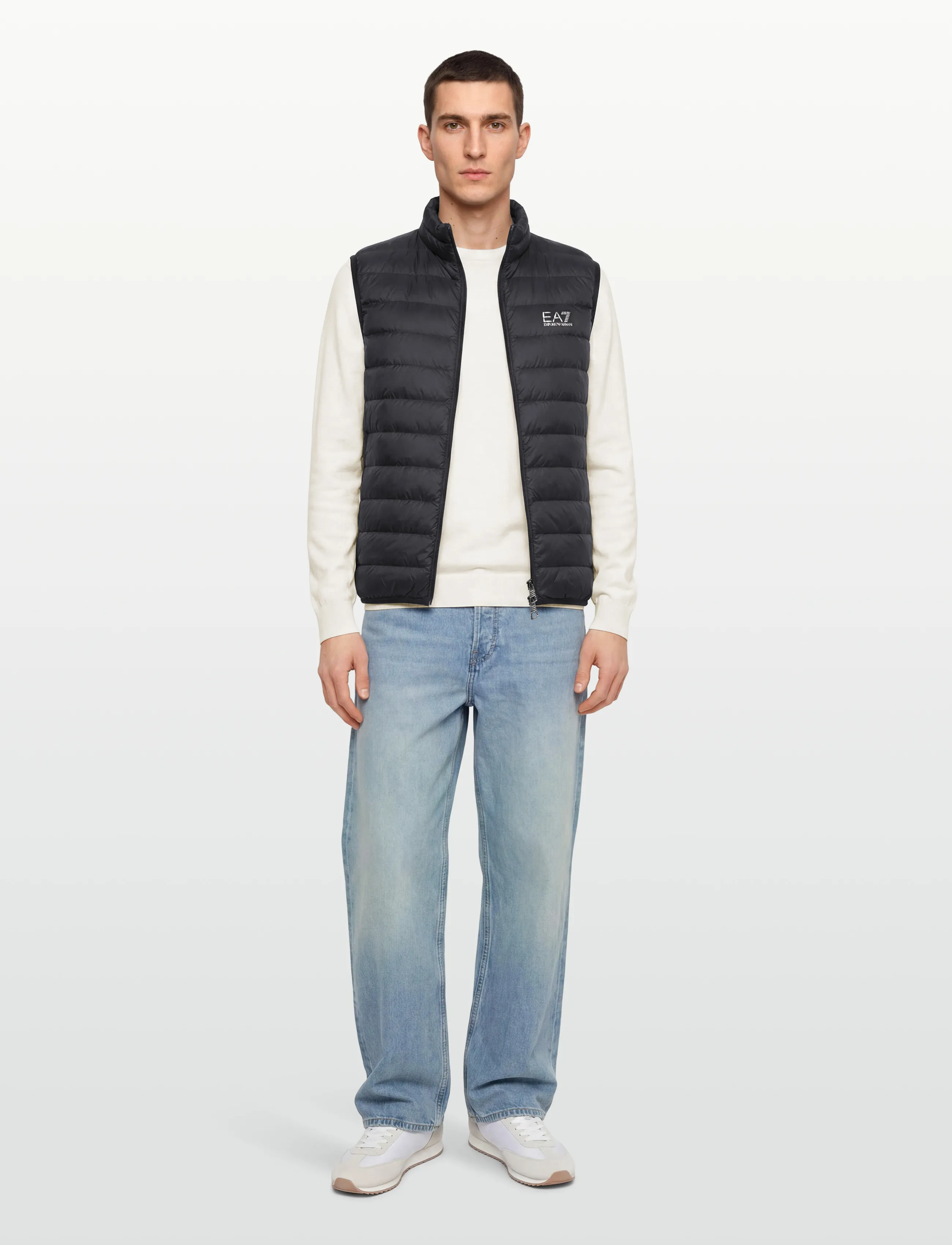 EA7 Down Waistcoat, L, Black, Overtøj > Veste, Herre
