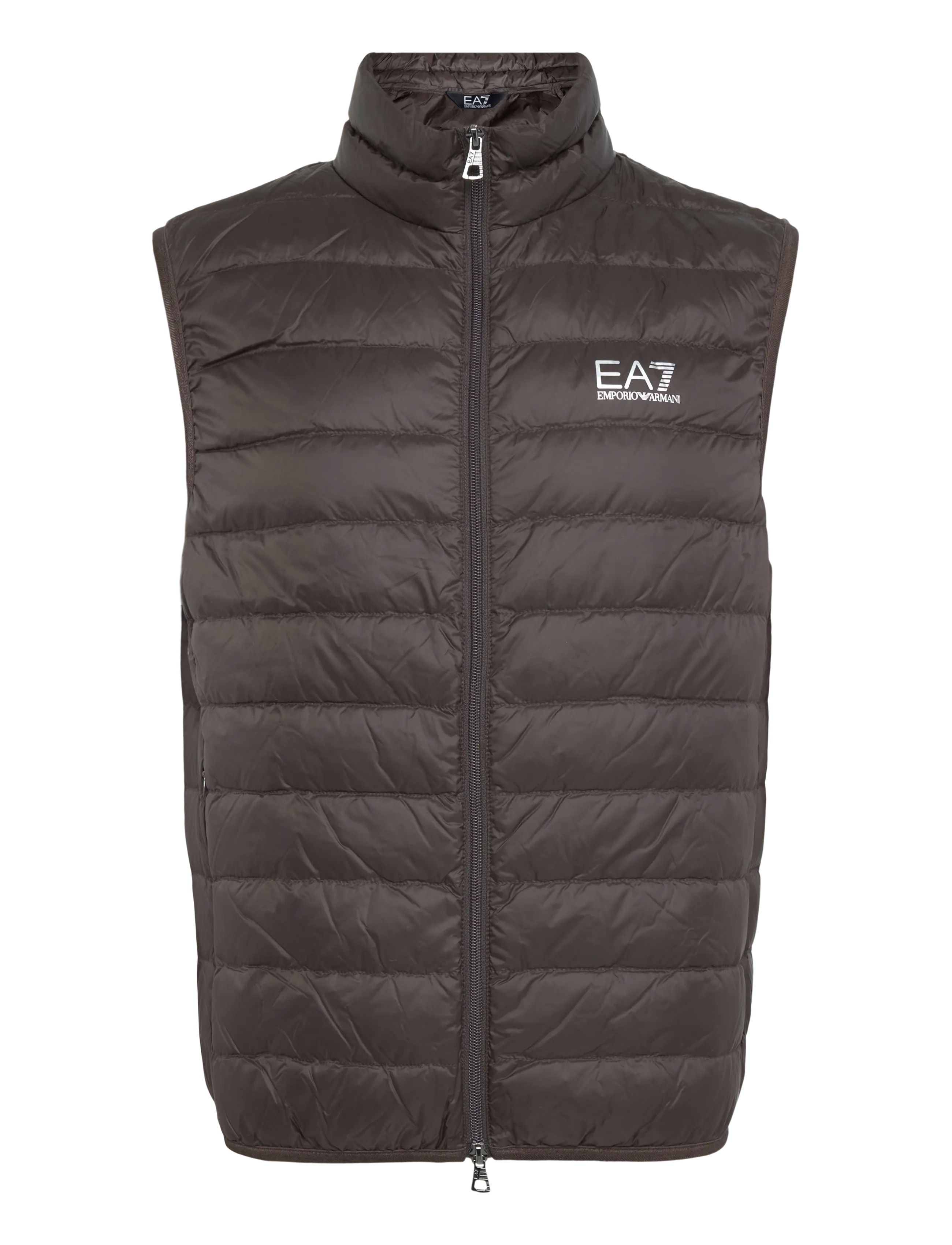 EA7 DOWN WAISTCOAT - EA7 - MULCH / brown