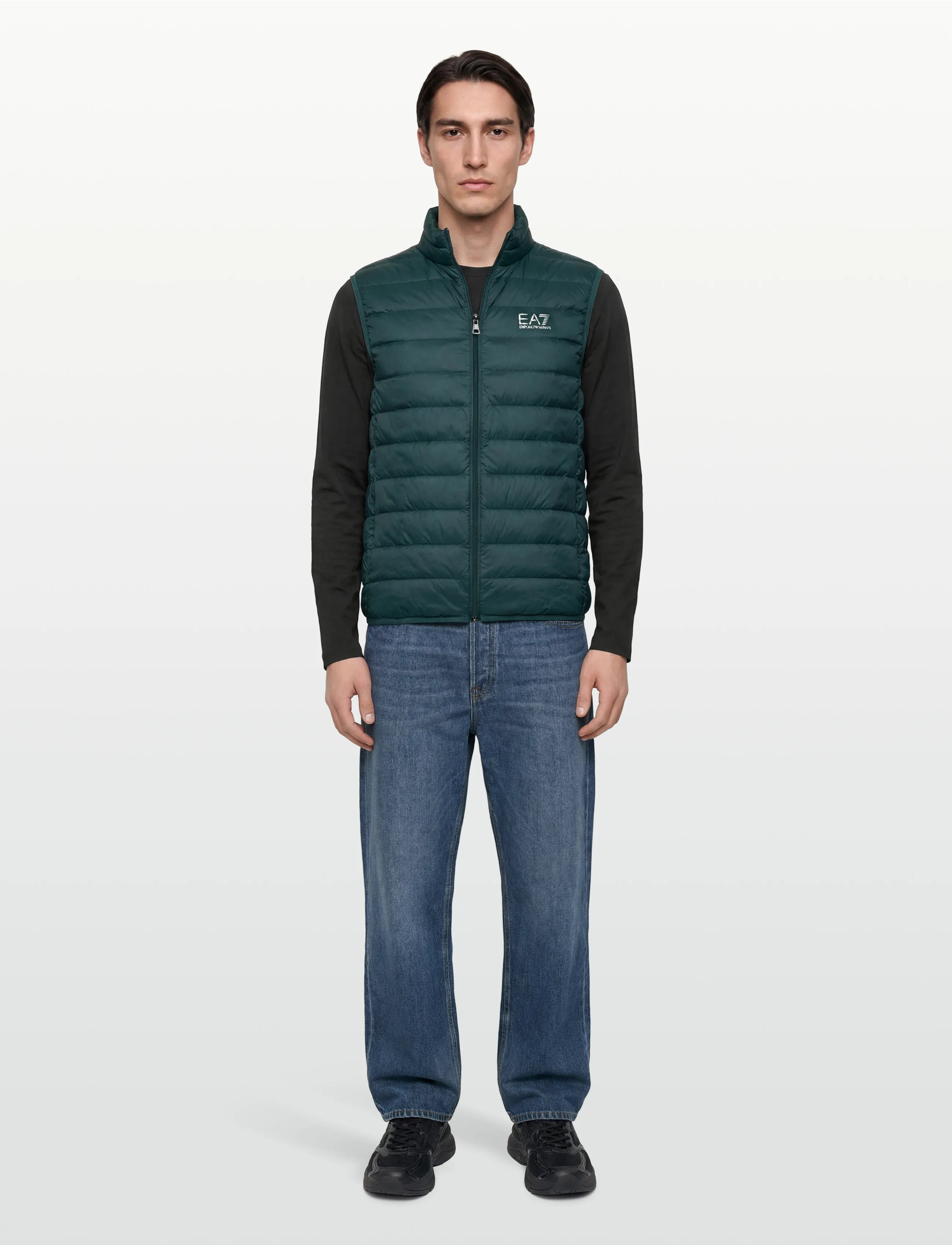 EA7 DOWN WAISTCOAT - Vestid - PONDEROSA PINE / green