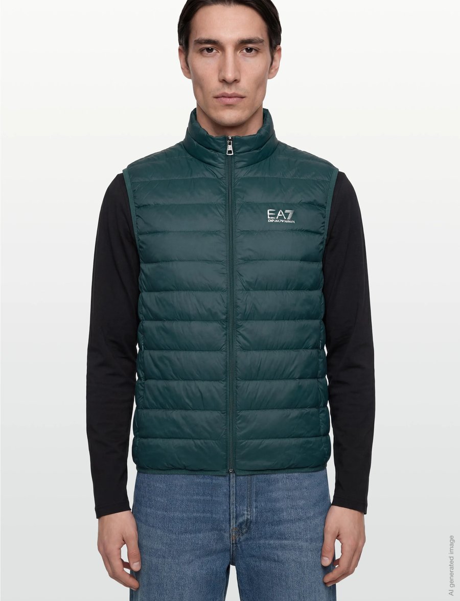 EA7 - DOWN WAISTCOAT - westen - ponderosa pine - 3
