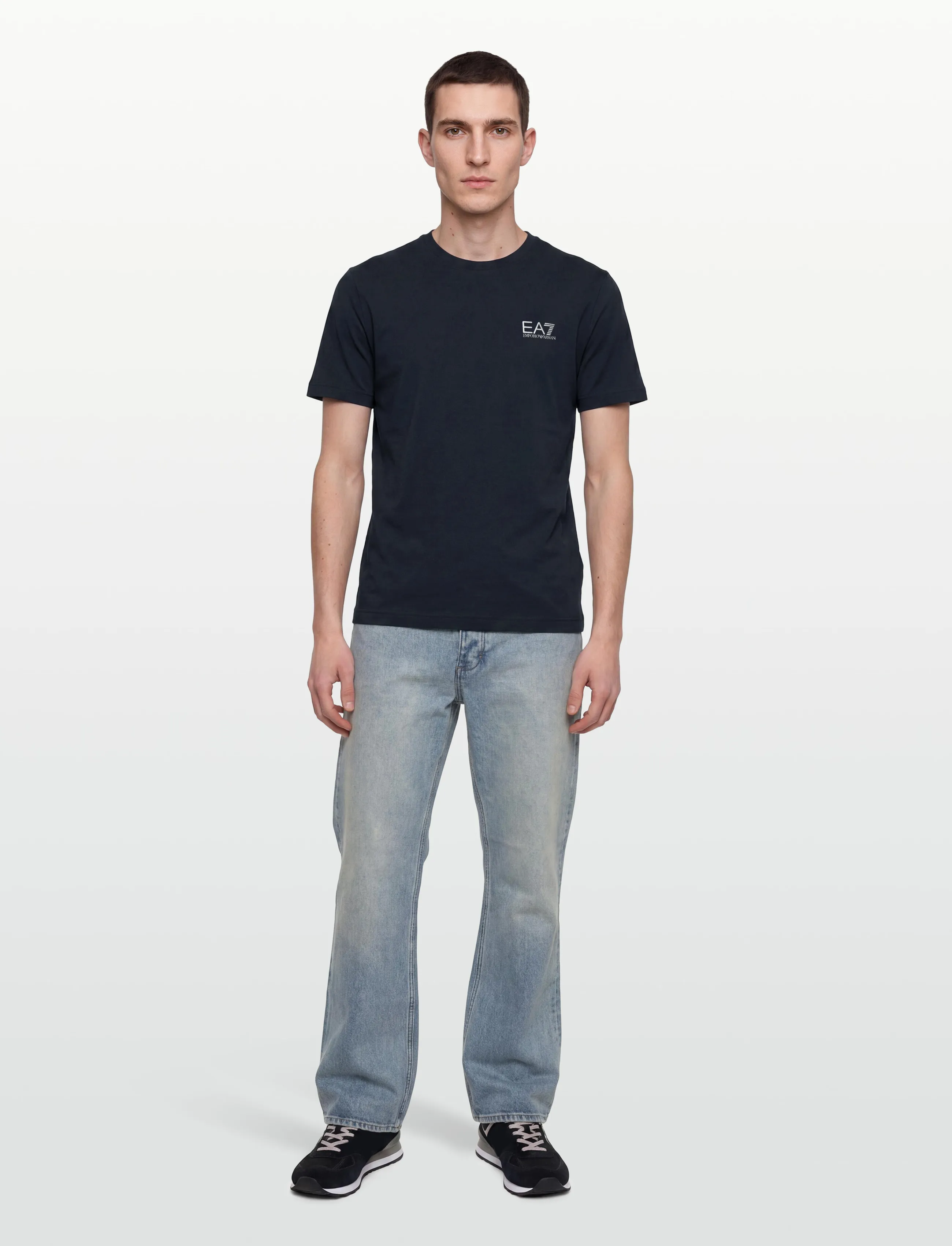 EA7 T-Shirt, XXL, T-shirts, Marineblau - Short-sleeved, Männerswear