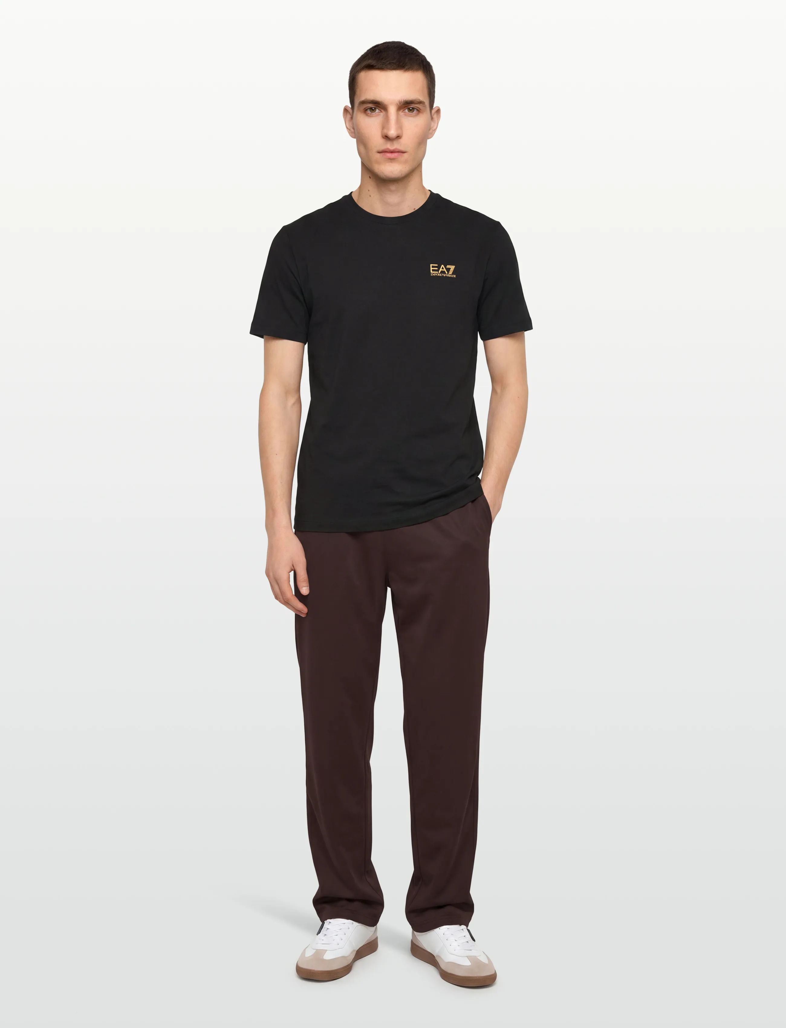 EA7 T-Shirt, M, T-shirts, Schwarz - Short-sleeved, Männerswear