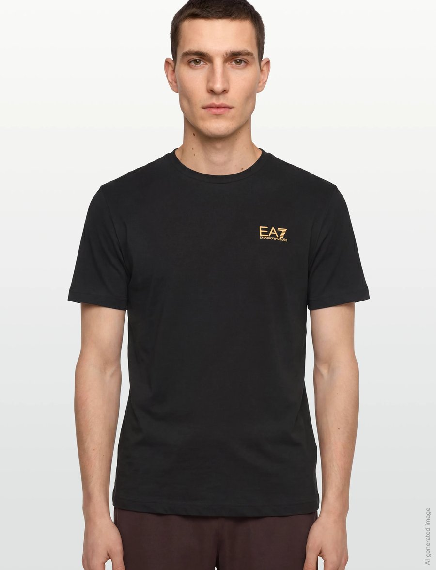 EA7 - T-SHIRT - kurzärmelig - black - 3