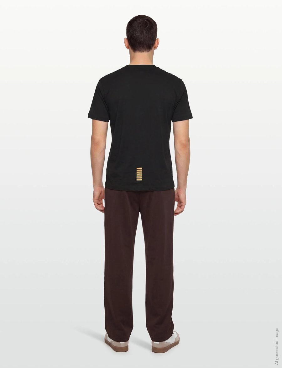 EA7 - T-SHIRT - kurzärmelig - black - 4