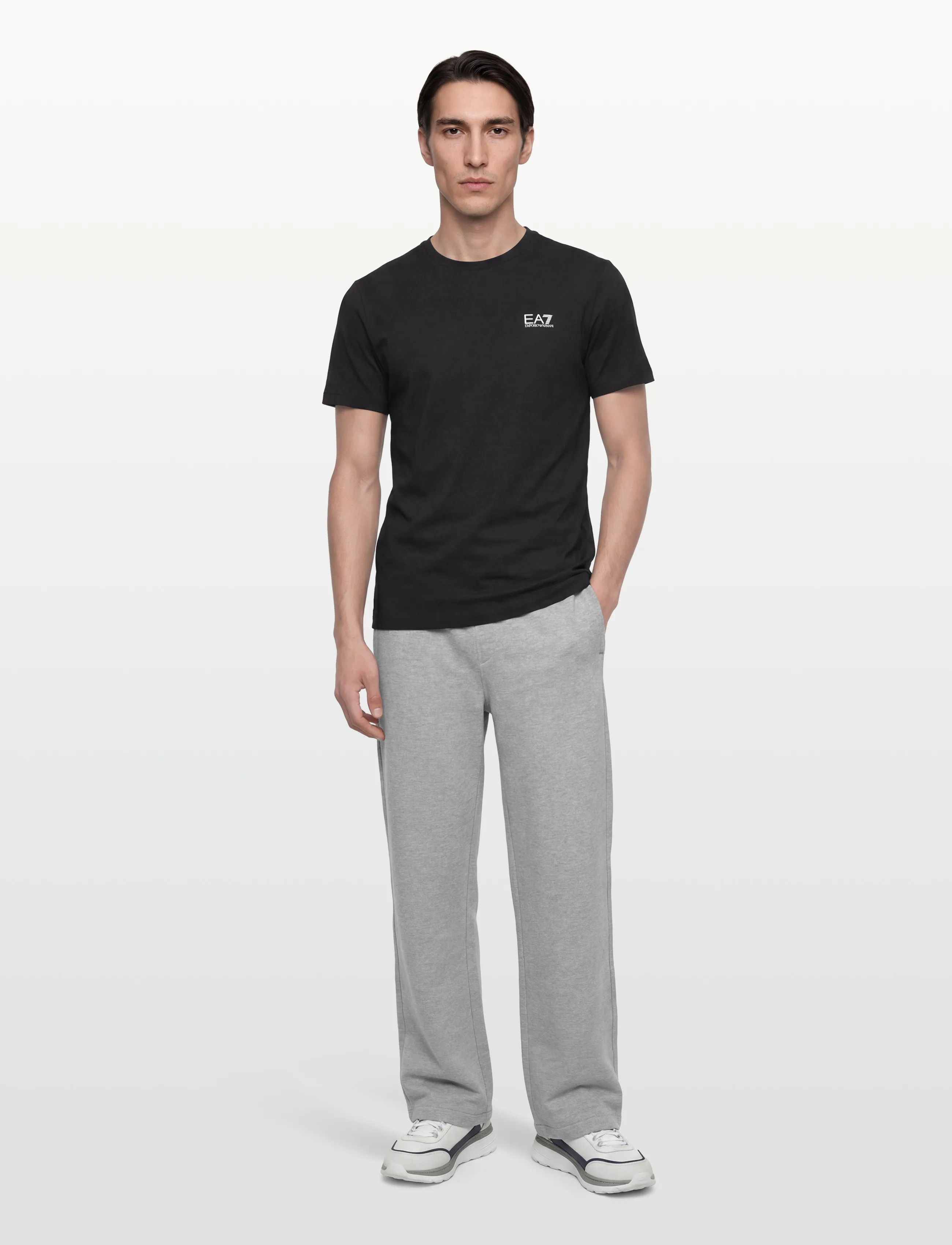 EA7 T-Shirt, 3XL, T-shirts, Schwarz - Short-sleeved, Männerswear