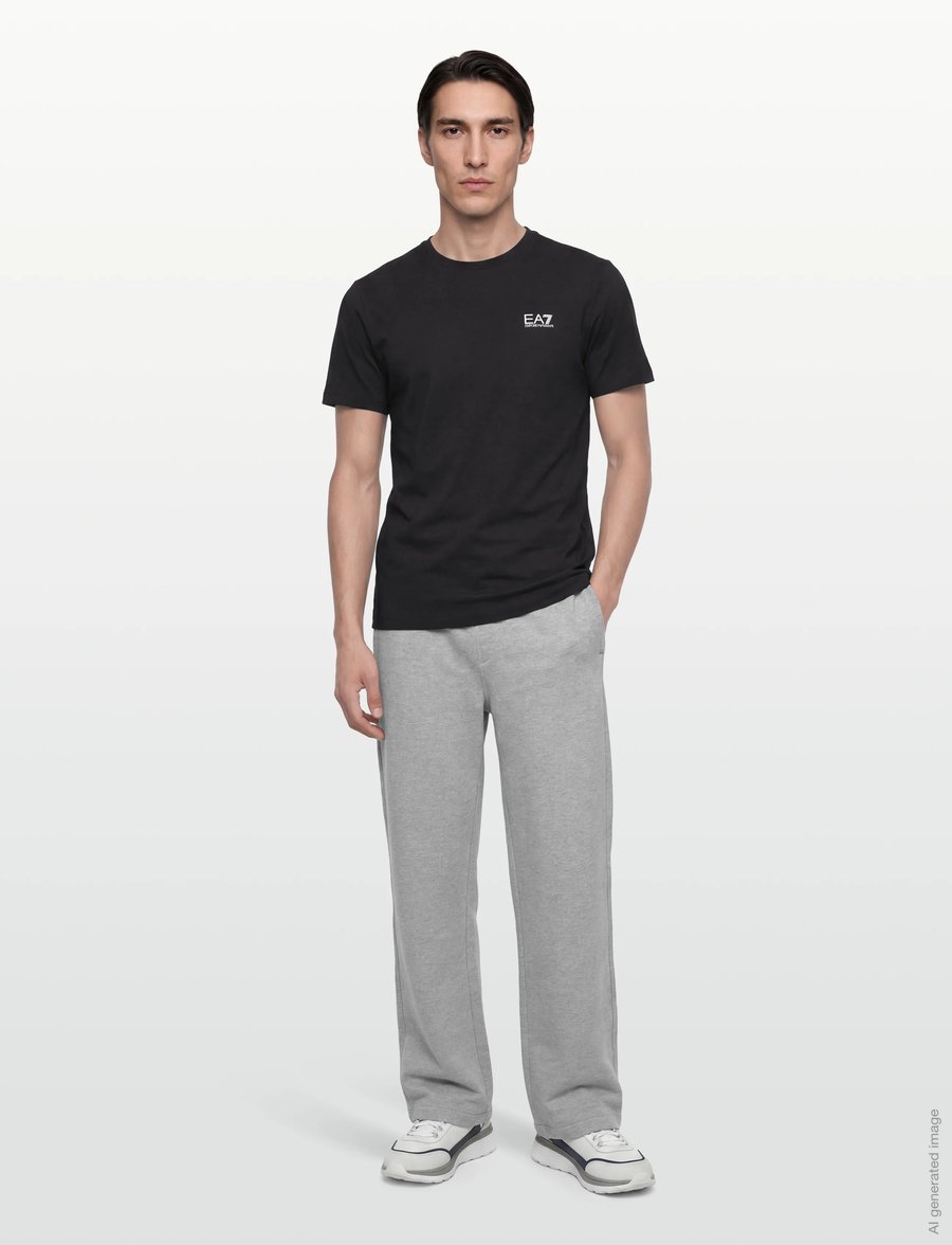 EA7 - T-SHIRT - kortermede t-skjorter - black - 0