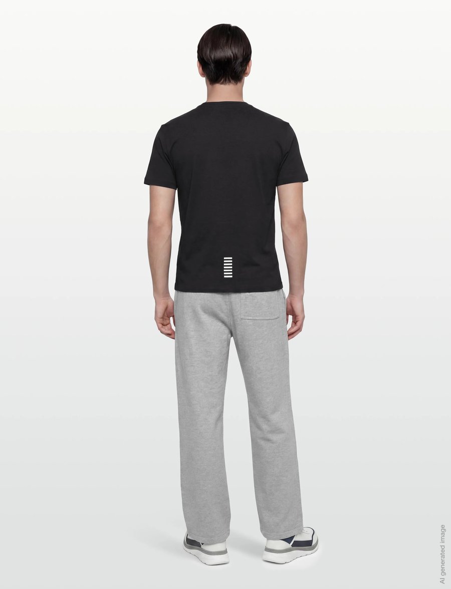 EA7 - T-SHIRT - kortermede t-skjorter - black - 4