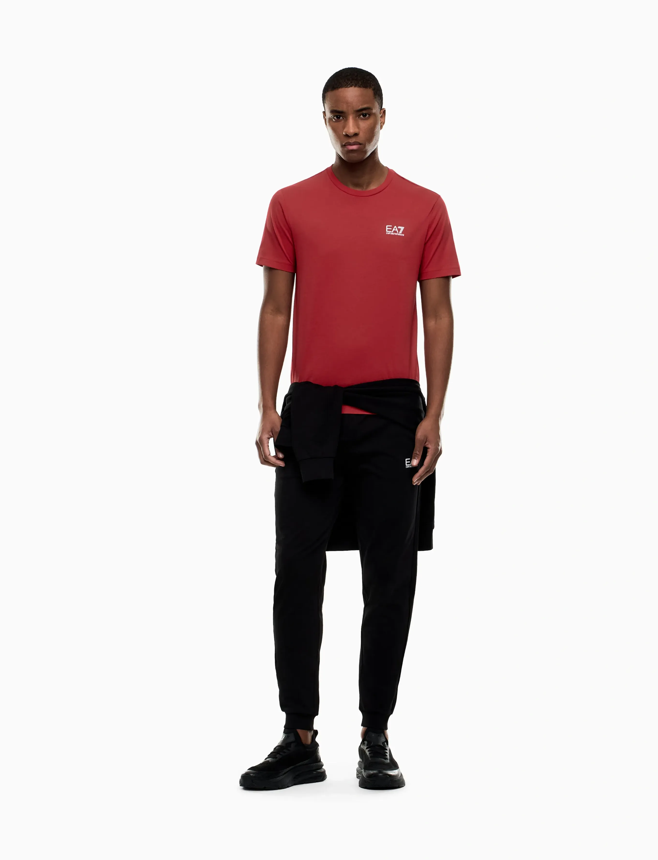 EA7 - T-SHIRT - short-sleeved t-shirts - haute red - 4