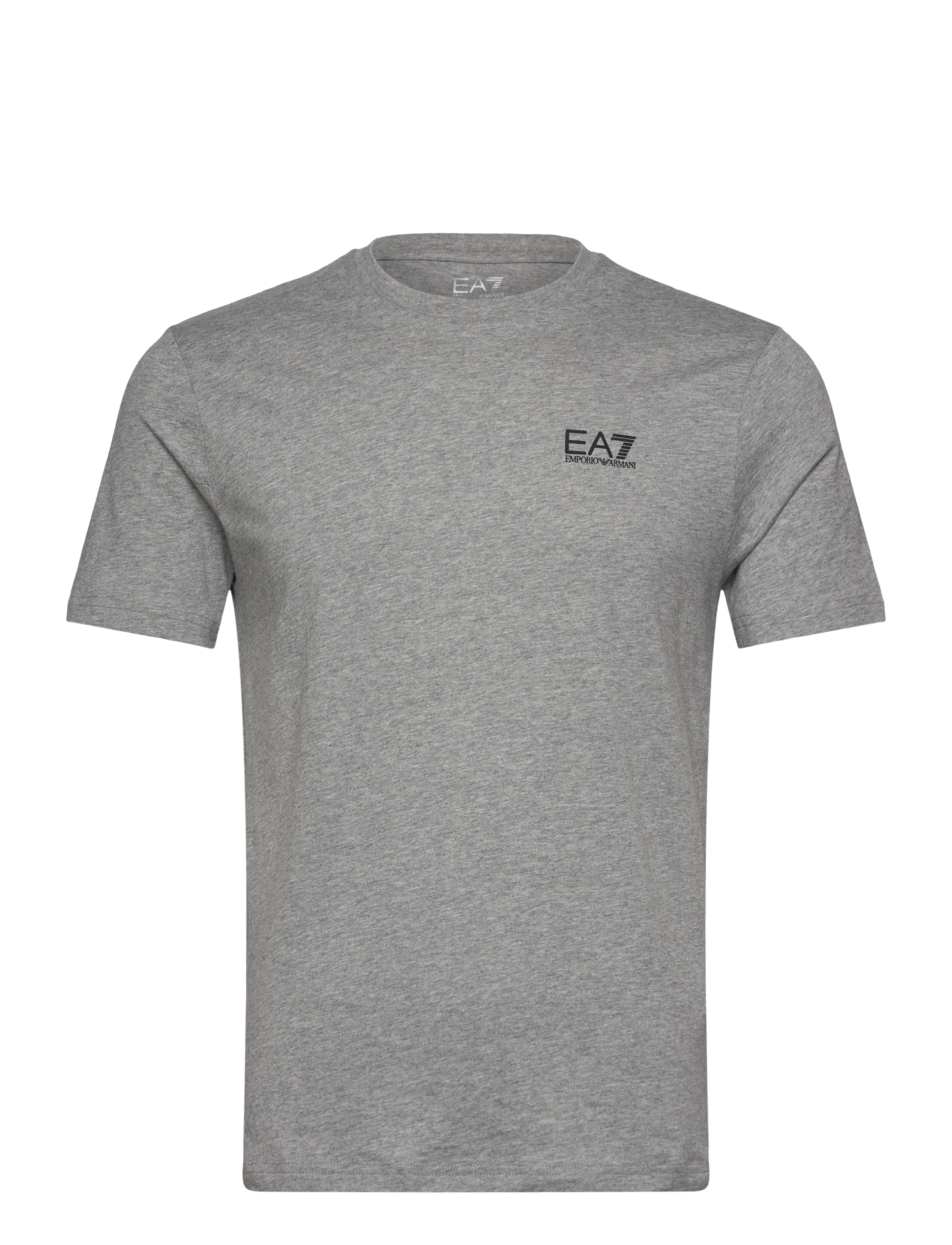 EA7 T-SHIRT - T-shirts - MED.GREY MEL / grey