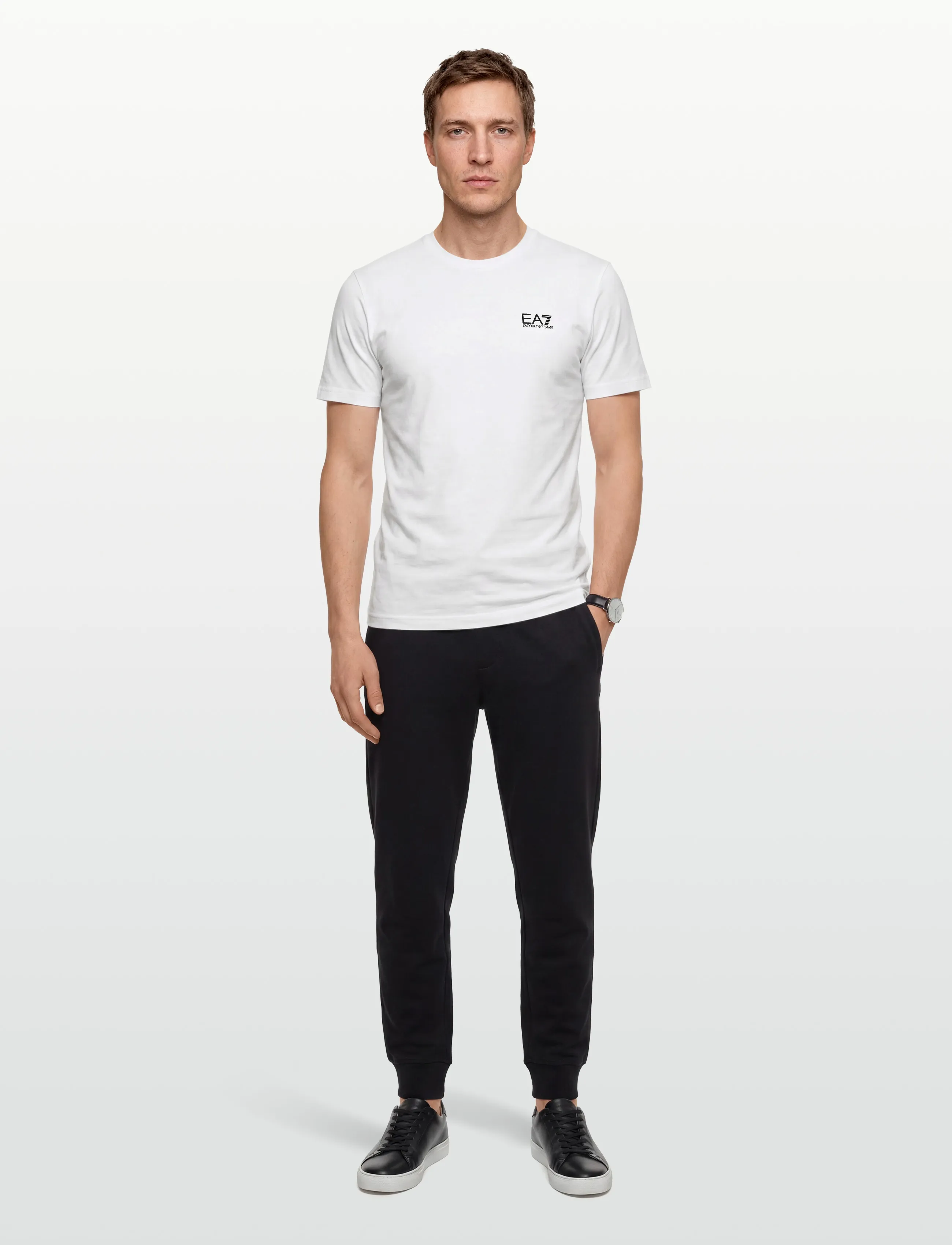 EA7 T-Shirt, 3XL, T-shirts, Weiß - Short-sleeved, Männerswear