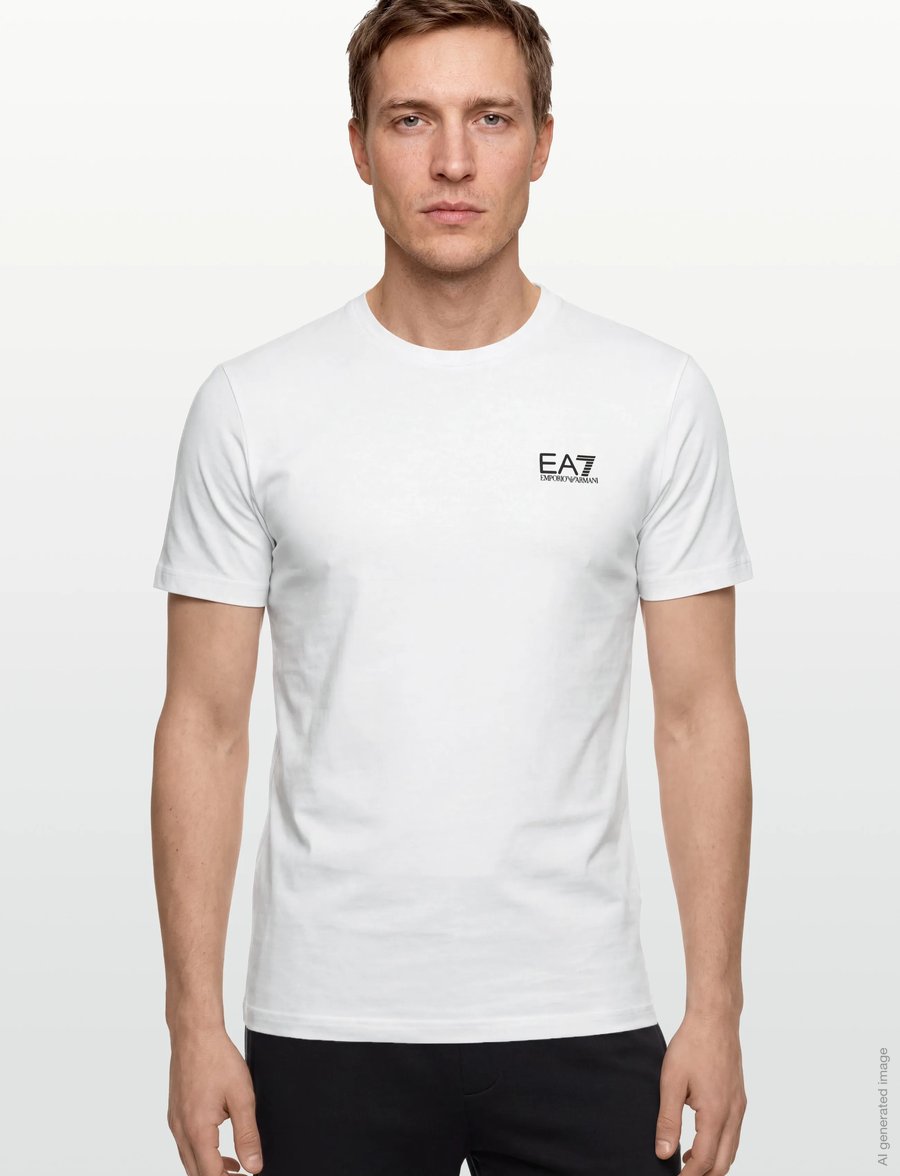 EA7 - T-SHIRT - kurzärmelige t-shirts - white - 3