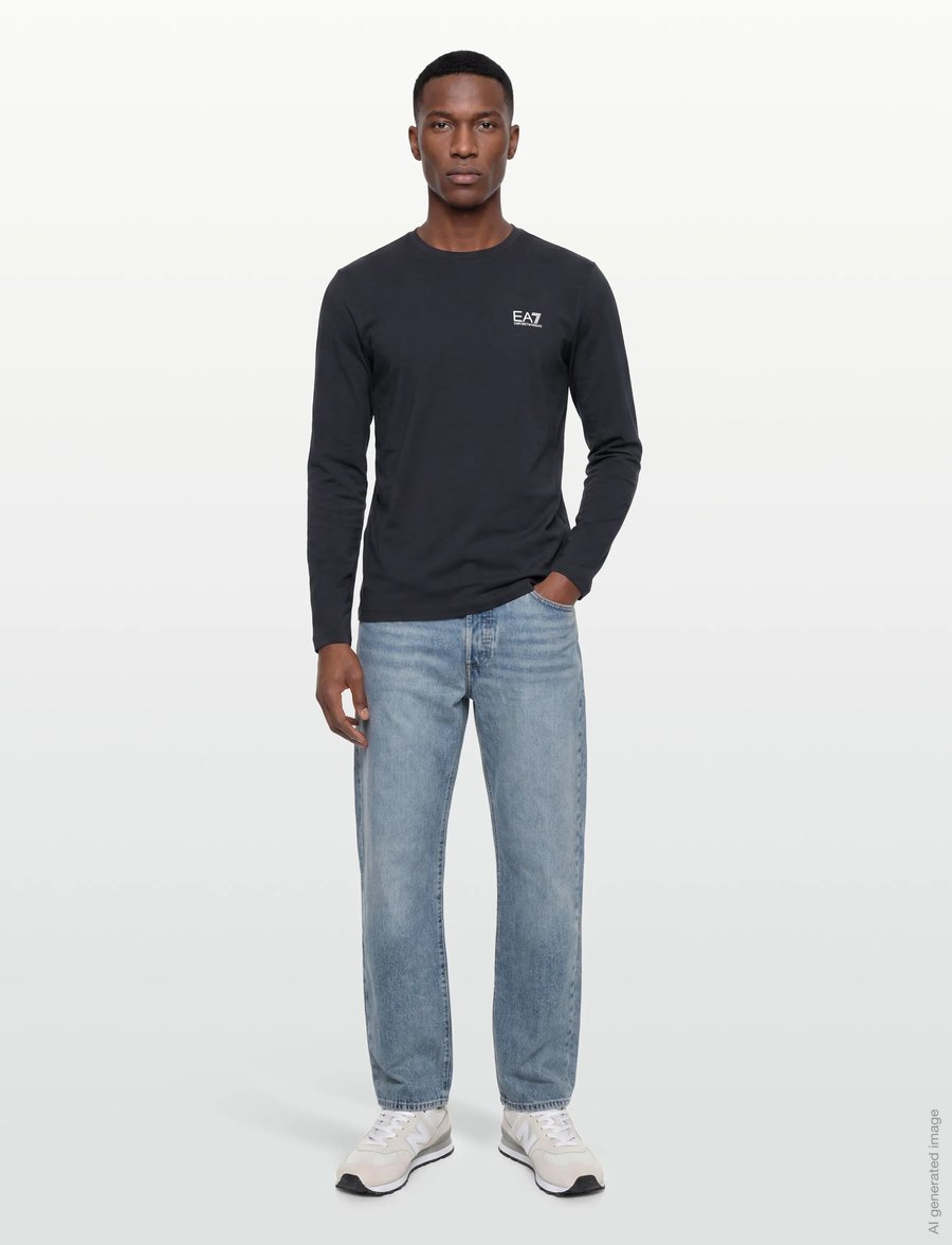 EA7 - T-SHIRT - langärmelig - armani blue - 0