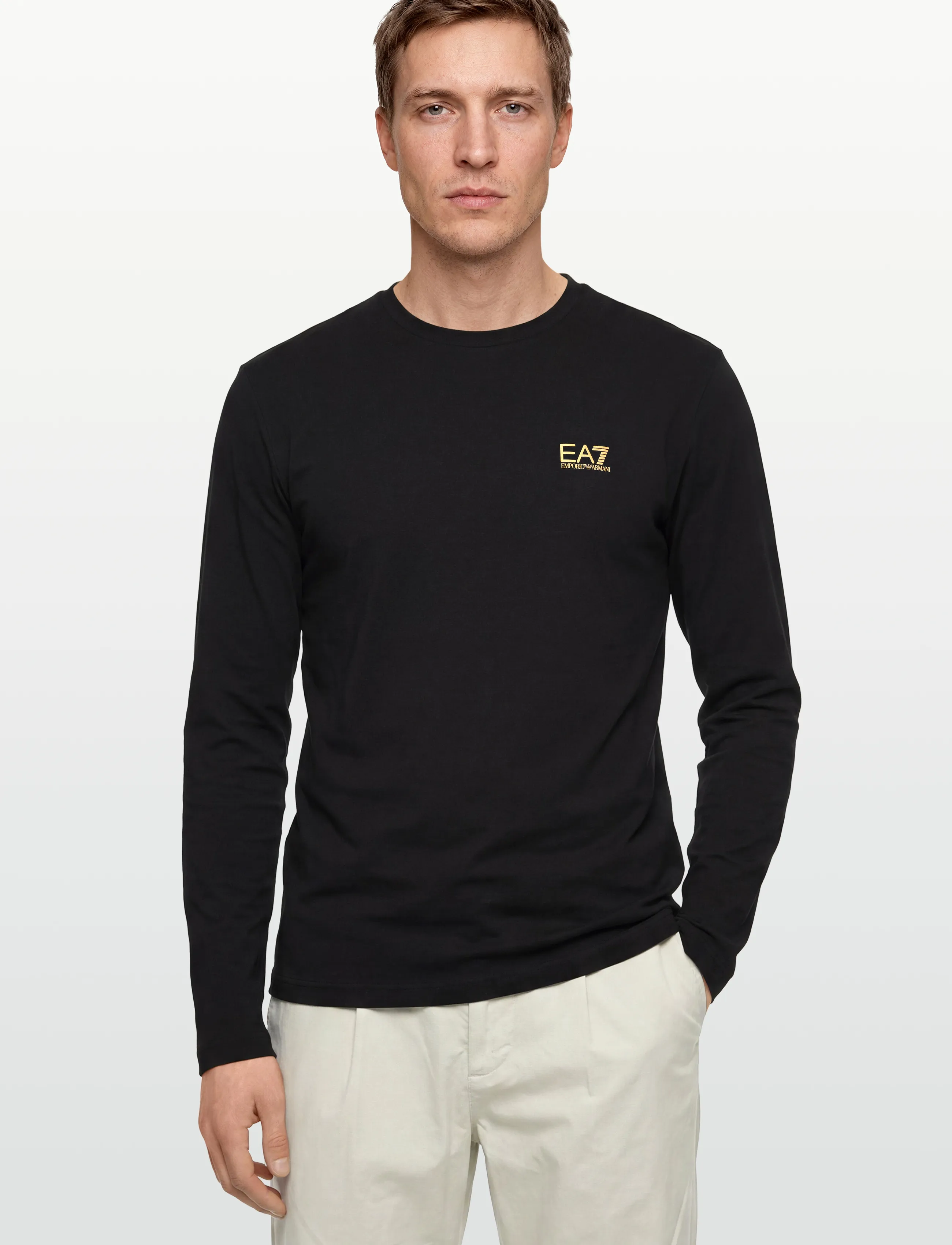 EA7 - T-SHIRT - pikkade varrukatega t-särgid - black - 3