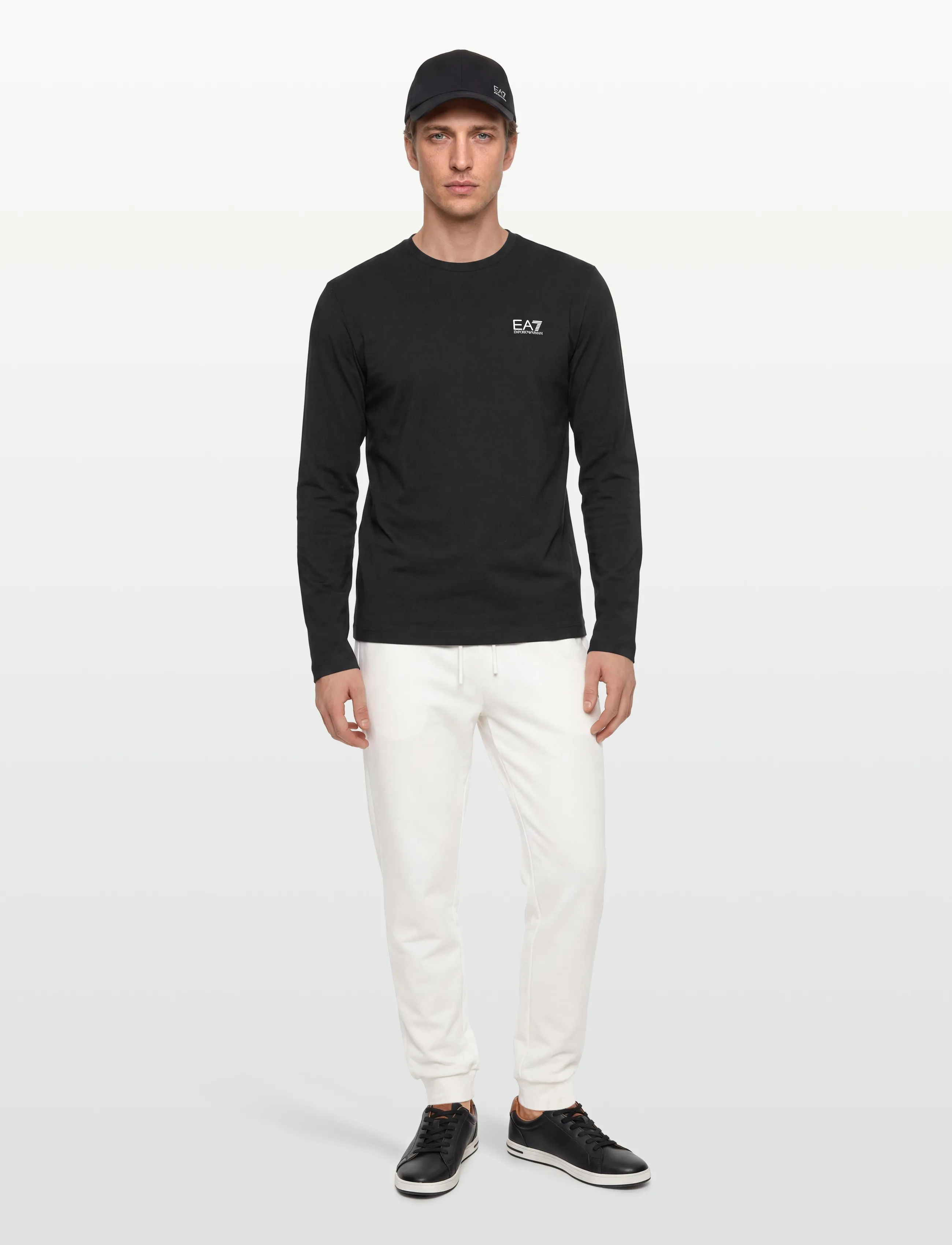 EA7 T-Shirt, L, Black, T-Shirts > Langærmede, Herre