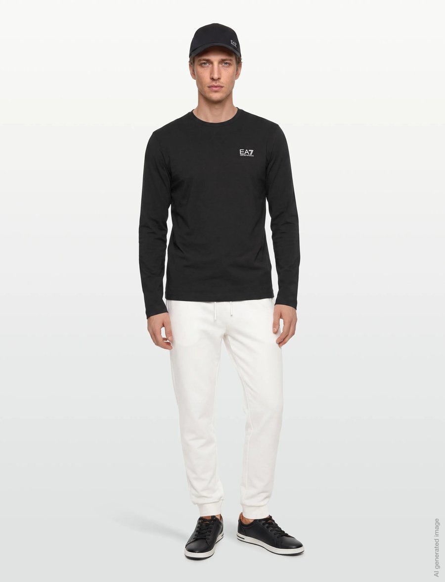 EA7 - T-SHIRT - langärmelige t-shirts - black - 0
