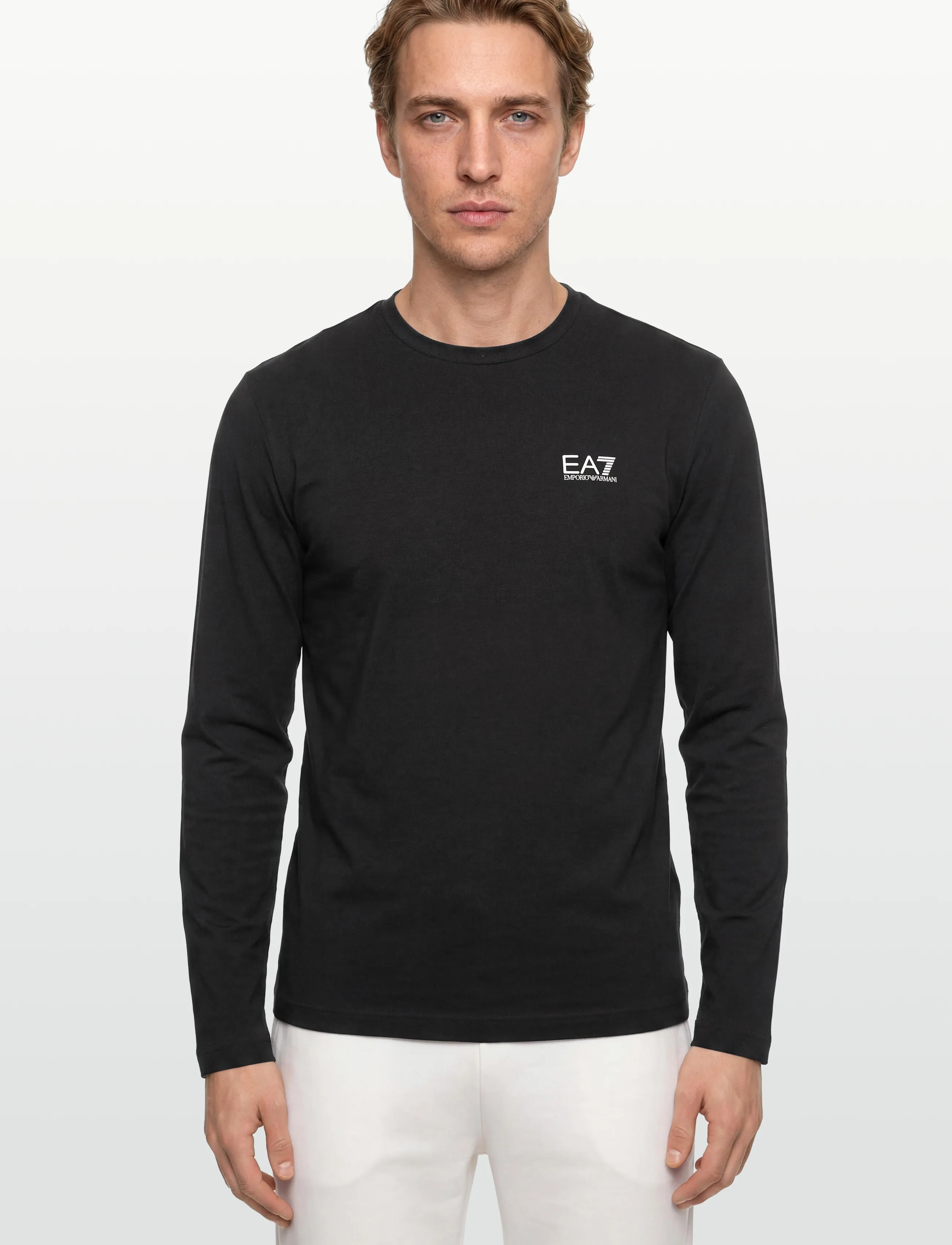 EA7 - T-SHIRT - pikkade varrukatega t-särgid - black - 3