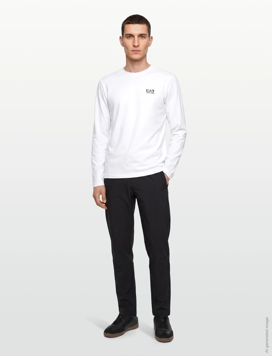 EA7 - T-SHIRT - langärmelige t-shirts - white - 0