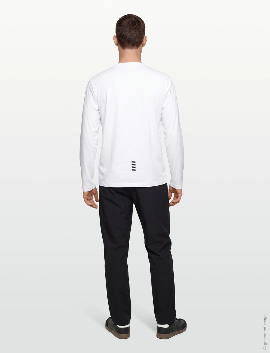 EA7 - T-SHIRT - langärmelige t-shirts - white - 4