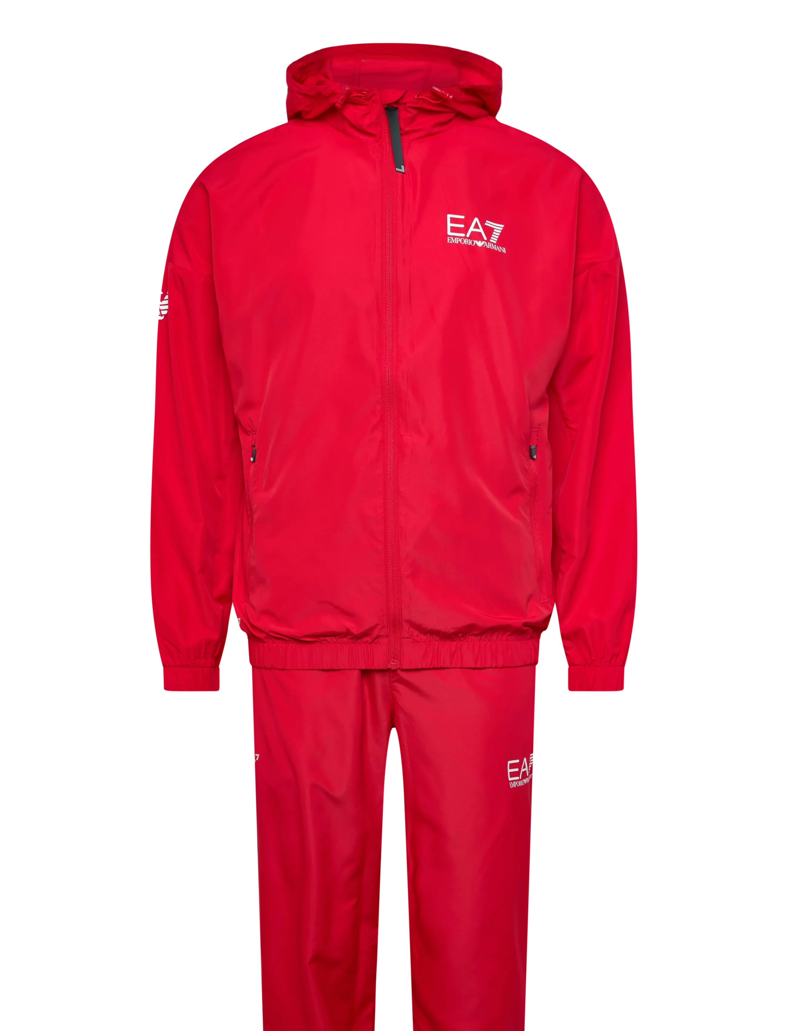 EA7 Tracksuit, M, Sweatshirts & Hoodies, Rot - Tracksuits Sets, Männerswear
