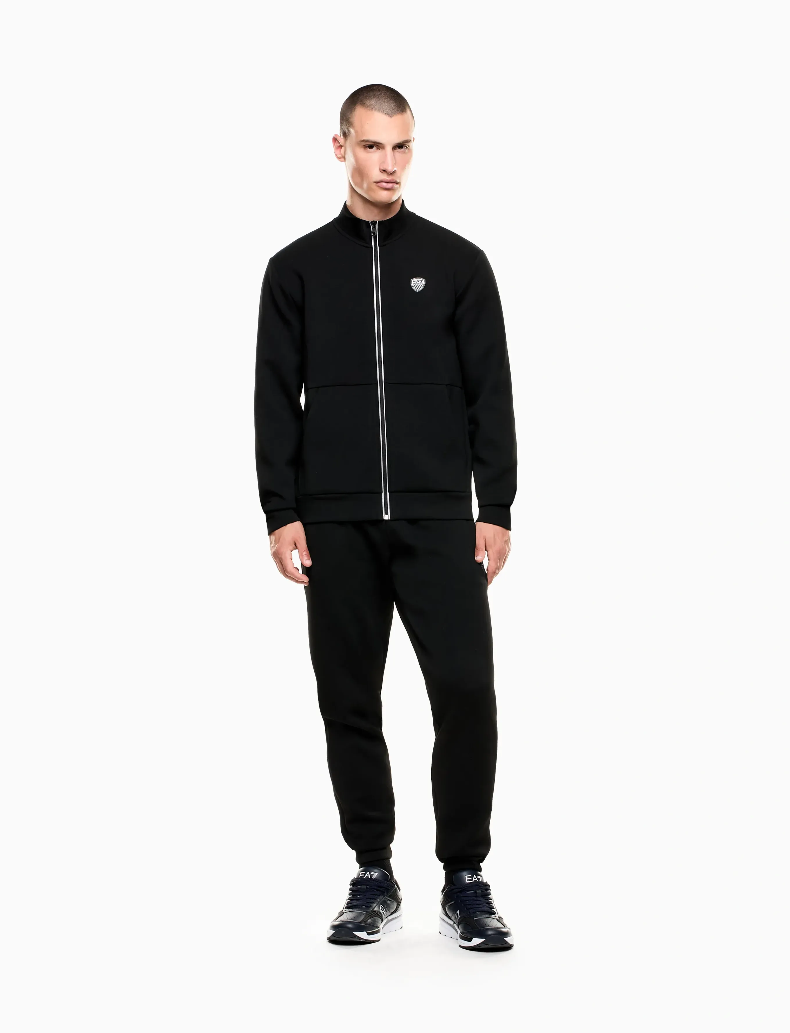 EA7 TRACKSUIT - Track jackets - BLACK / black