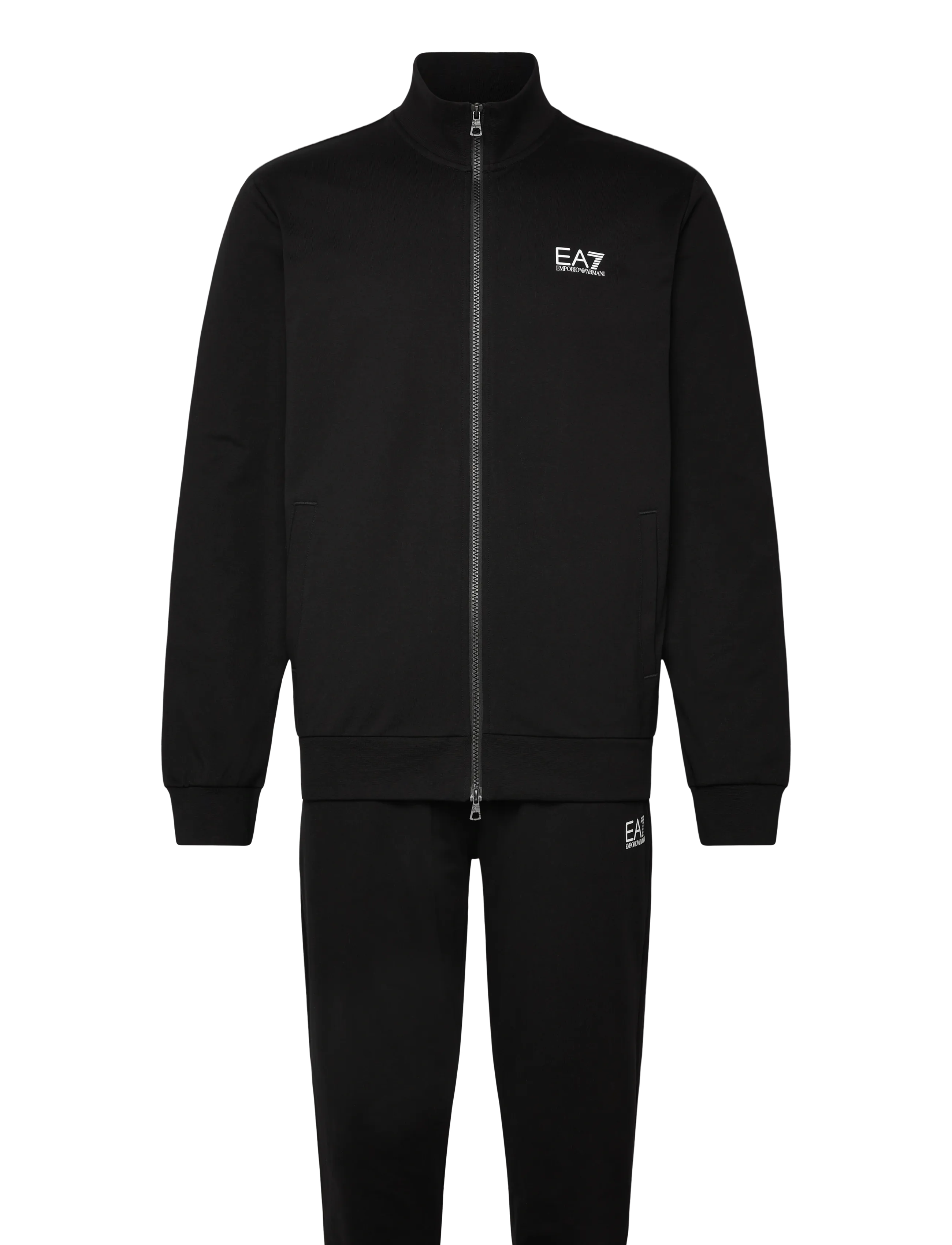 EA7 TRACKSUIT - Träningsoveraller - BLACK / black