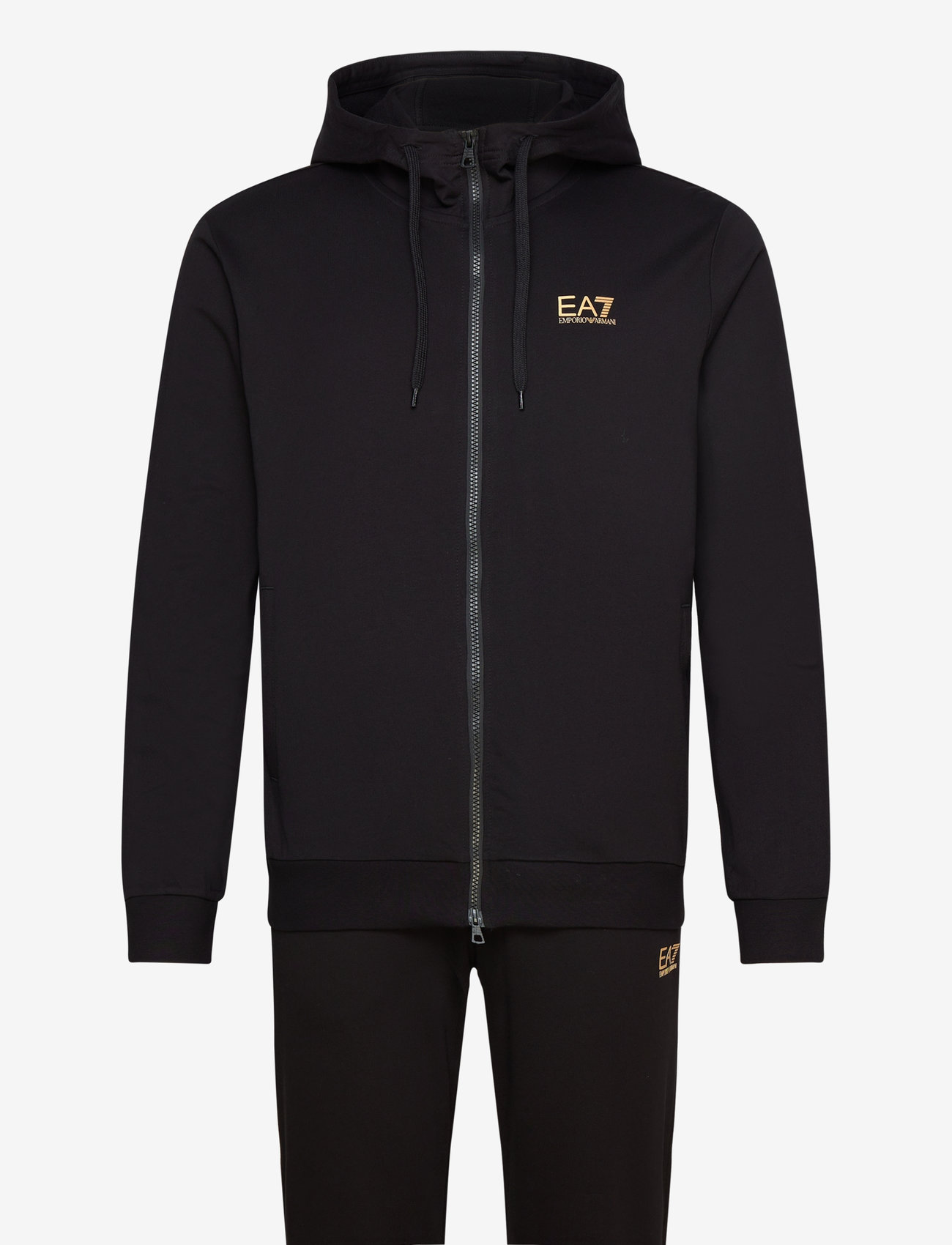 EA7 - TRACKSUIT - trainingsanzug - black - 0