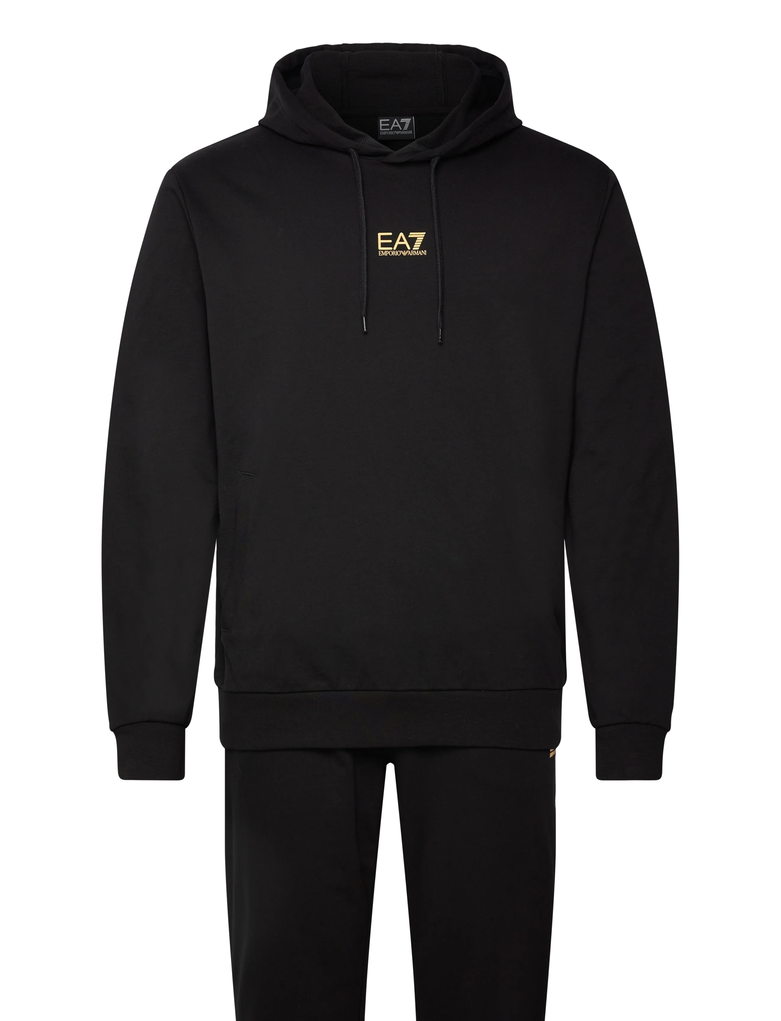 EA7 TRACKSUIT - Träningsoveraller - BLACK / black