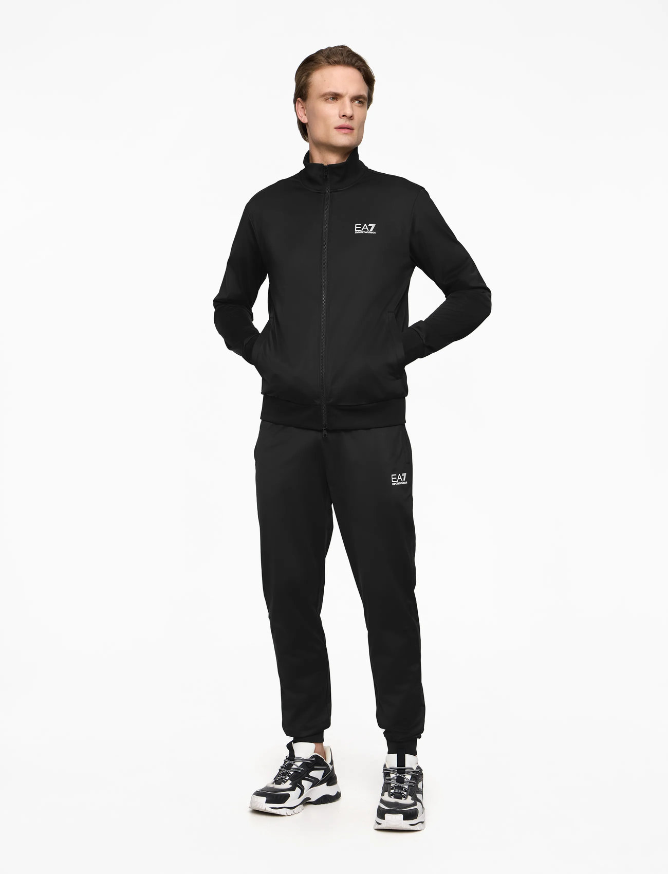 EA7 - TRACKSUIT - träningsoveraller - black - 0