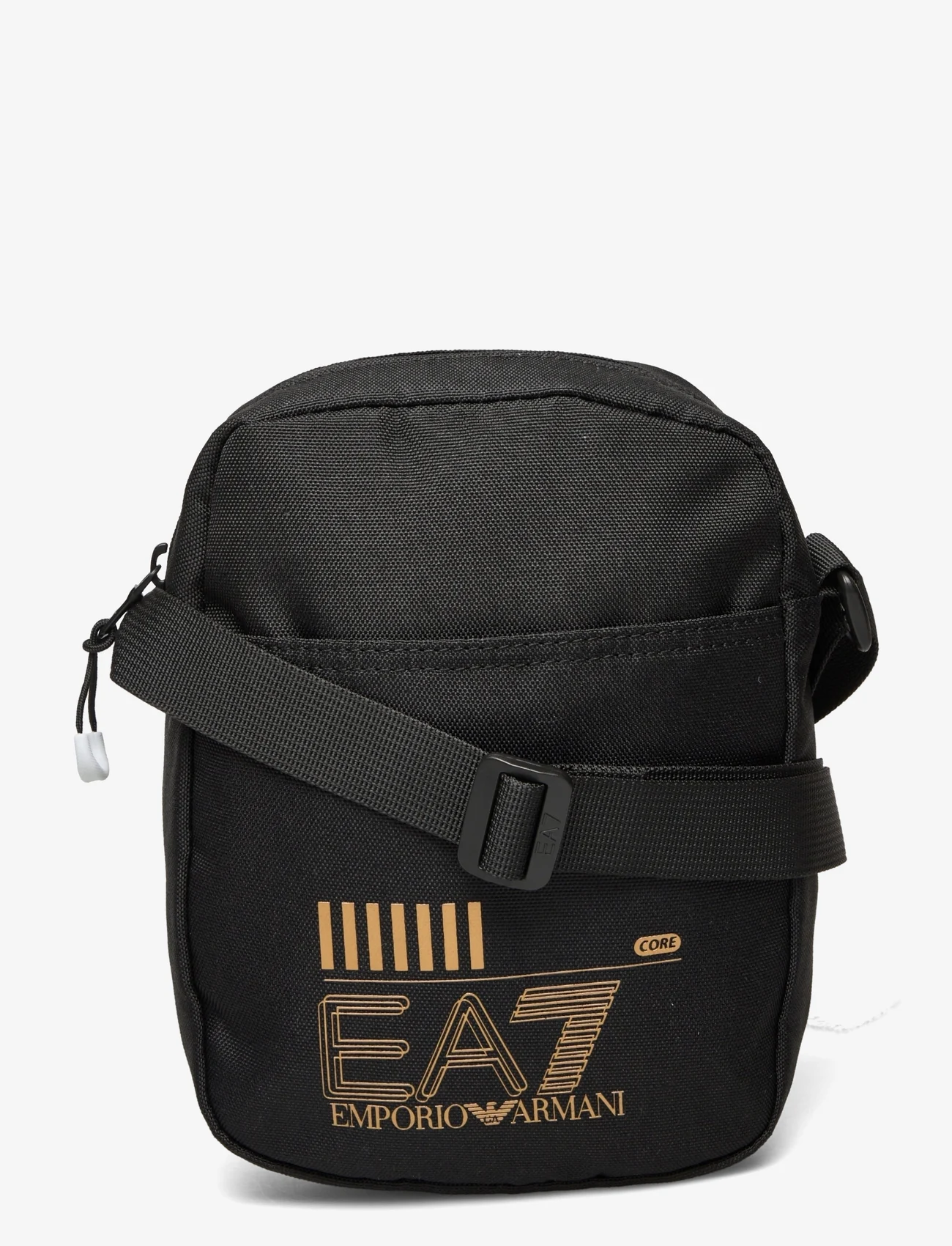 EA7 - MAN'S POUCH BAG - vīriešiem - 26121-black/gold logo - 0