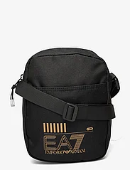 EA7 - MAN'S POUCH BAG - mężczyźni - 26121-black/gold logo - 0