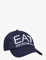 EA7 - CAP - kepurės su snapeliu - 55336-black iris/white - 0