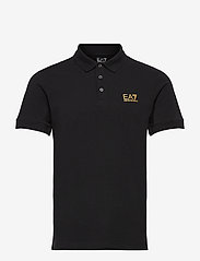 EA7 - POLO - polo marškinėliai trumpomis rankovėmis - black - 0