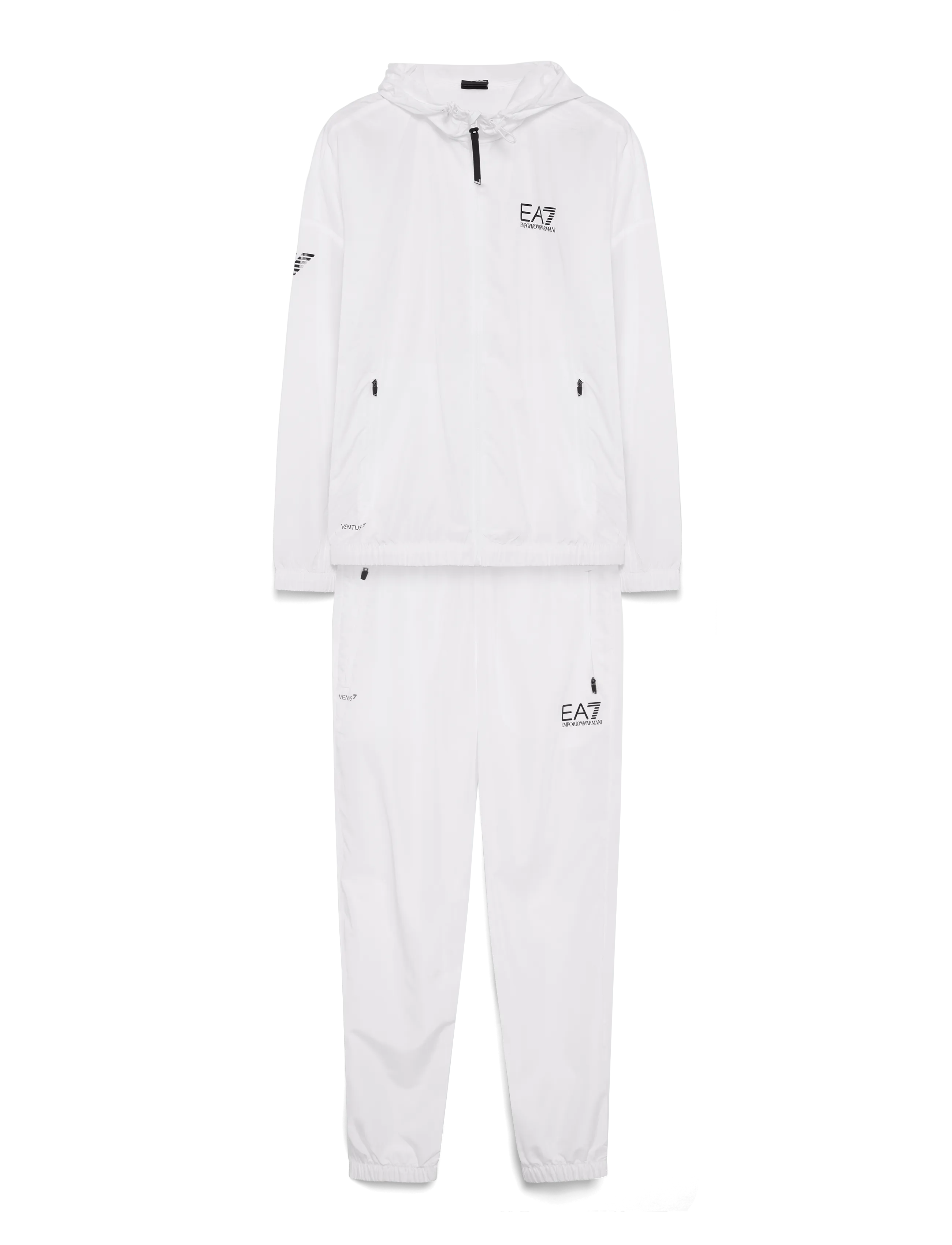 EA7 Tracksuit, L, Sweatshirts & Hoodies, Weiß - Tracksuits Sets, Männerswear
