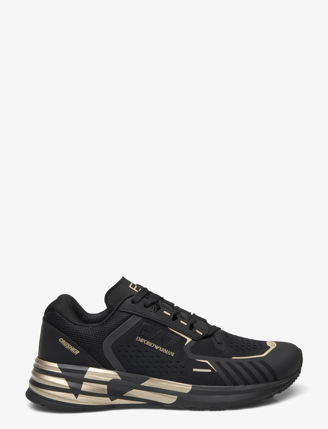 EA7 - SNEAKERS - lave sneakers - m701-triple black+gold - 1