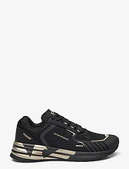 EA7 - SNEAKERS - låga sneakers - m701-triple black+gold - 1