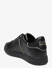 EA7 - SNEAKERS - låga sneakers - m701-triple black+gold - 2