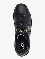 EA7 - SNEAKERS - lave sneakers - m701-triple black+gold - 3