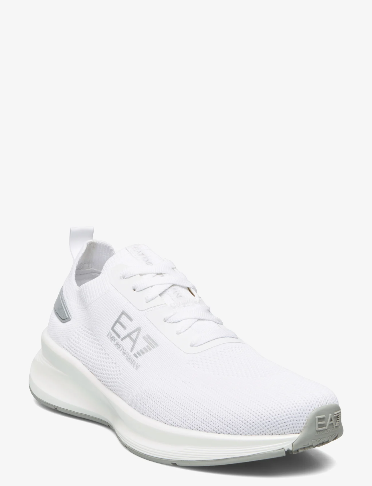 EA7 - SNEAKERS - niedrige sneakers - m696-white+silver - 0