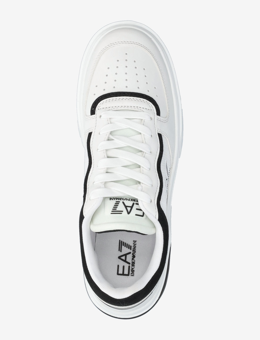 EA7 - PREMIUM COURT - låga sneakers - white-black - 3
