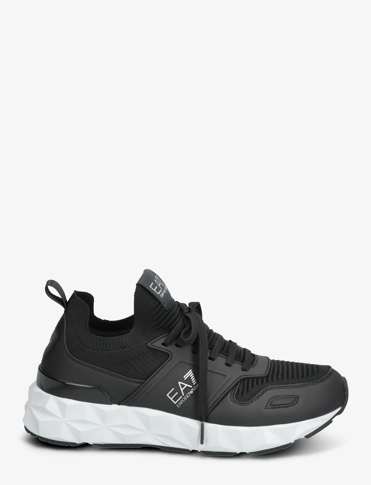 EA7 - SNEAKERS - lave sneakers - q739-black+silver+white - 1