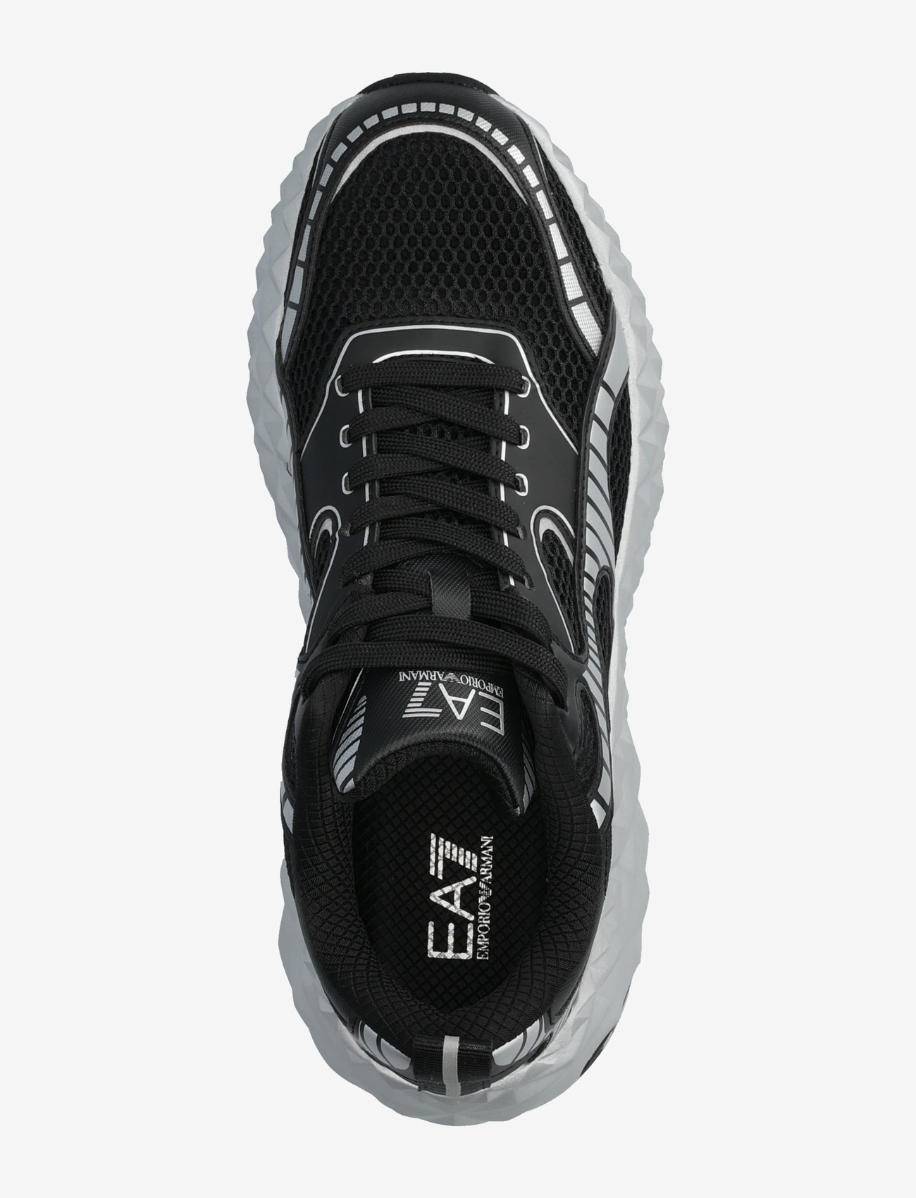 EA7 - SNEAKER - robustsed tossud - black-silver - 3