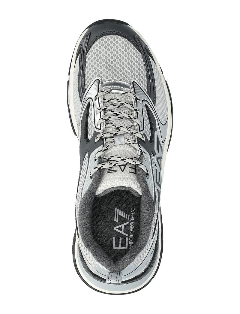 EA7 - SNEAKER - niedriger schnitt - glacier gray+asphalt+black - 3
