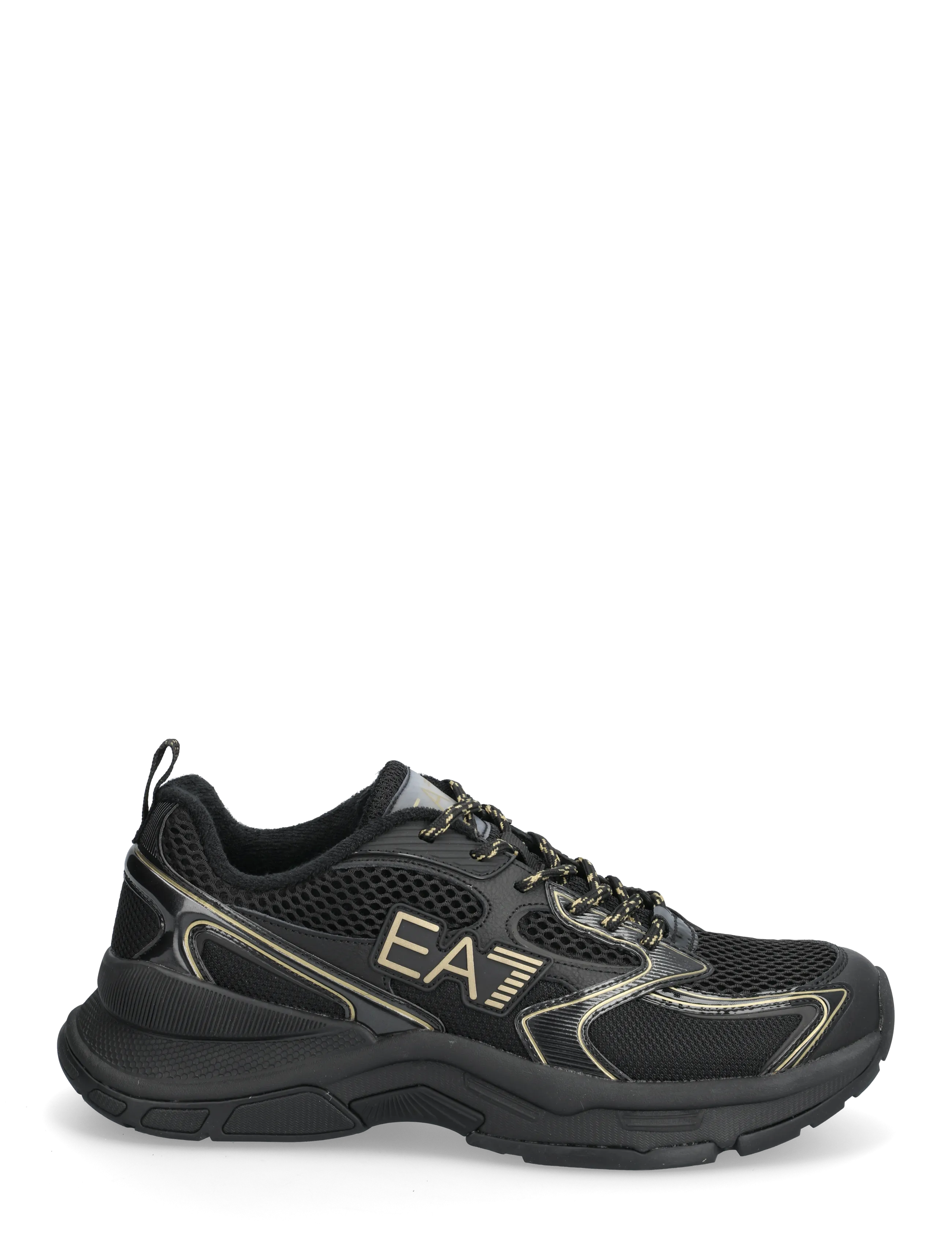 EA7 - SNEAKER - robustsed tossud - triple black-gold - 1