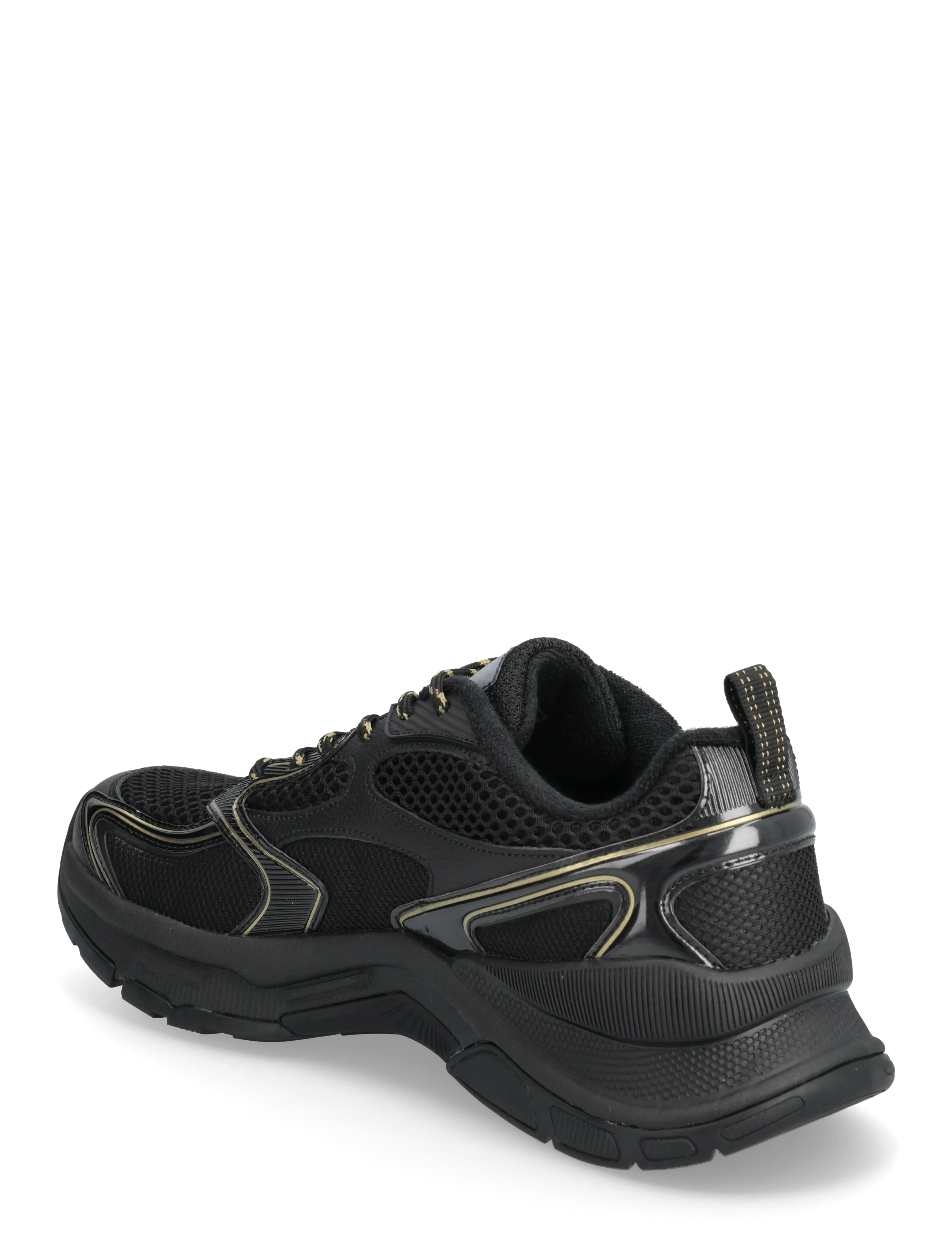 EA7 - SNEAKER - robustsed tossud - triple black-gold - 2